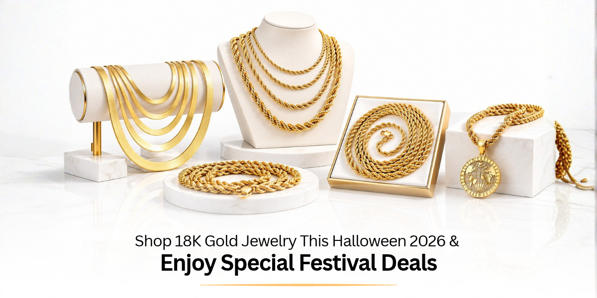 Shop 18K Gold Jewelry This Halloween 2026 & Enjoy Special Festival Deals