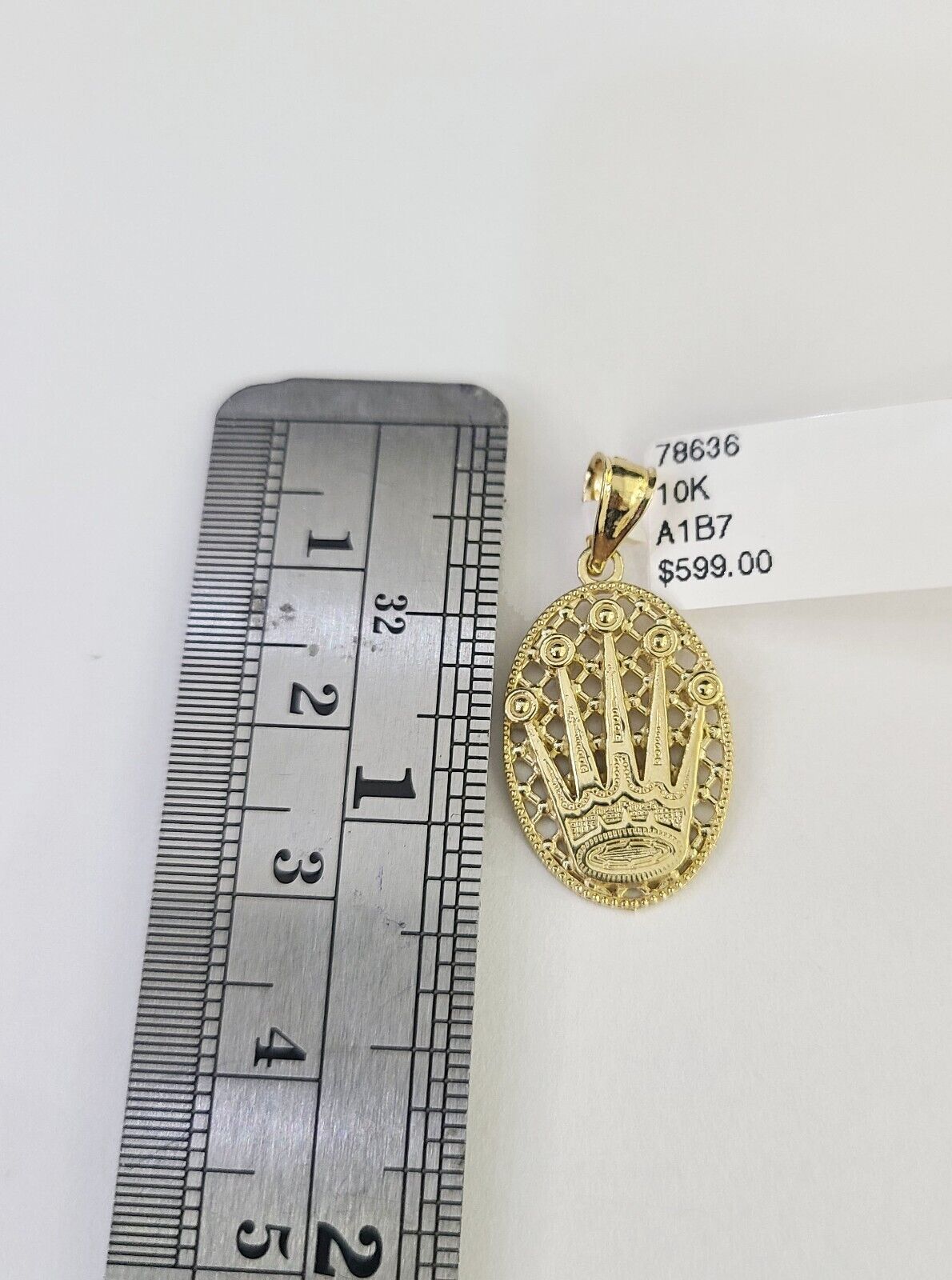 10k 2.5mm Rope Chain Crown Pendant 18" - 30" Yellow Gold Set Charm Necklace - GoldenlinQ