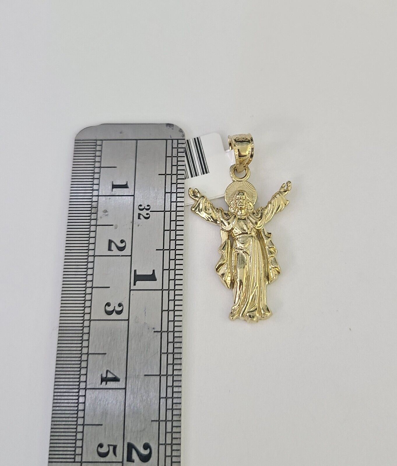 10k 2.5mm Rope Chain Jesus Pendant 18" - 30" Yellow Gold Set Charm Necklace - GoldenlinQ