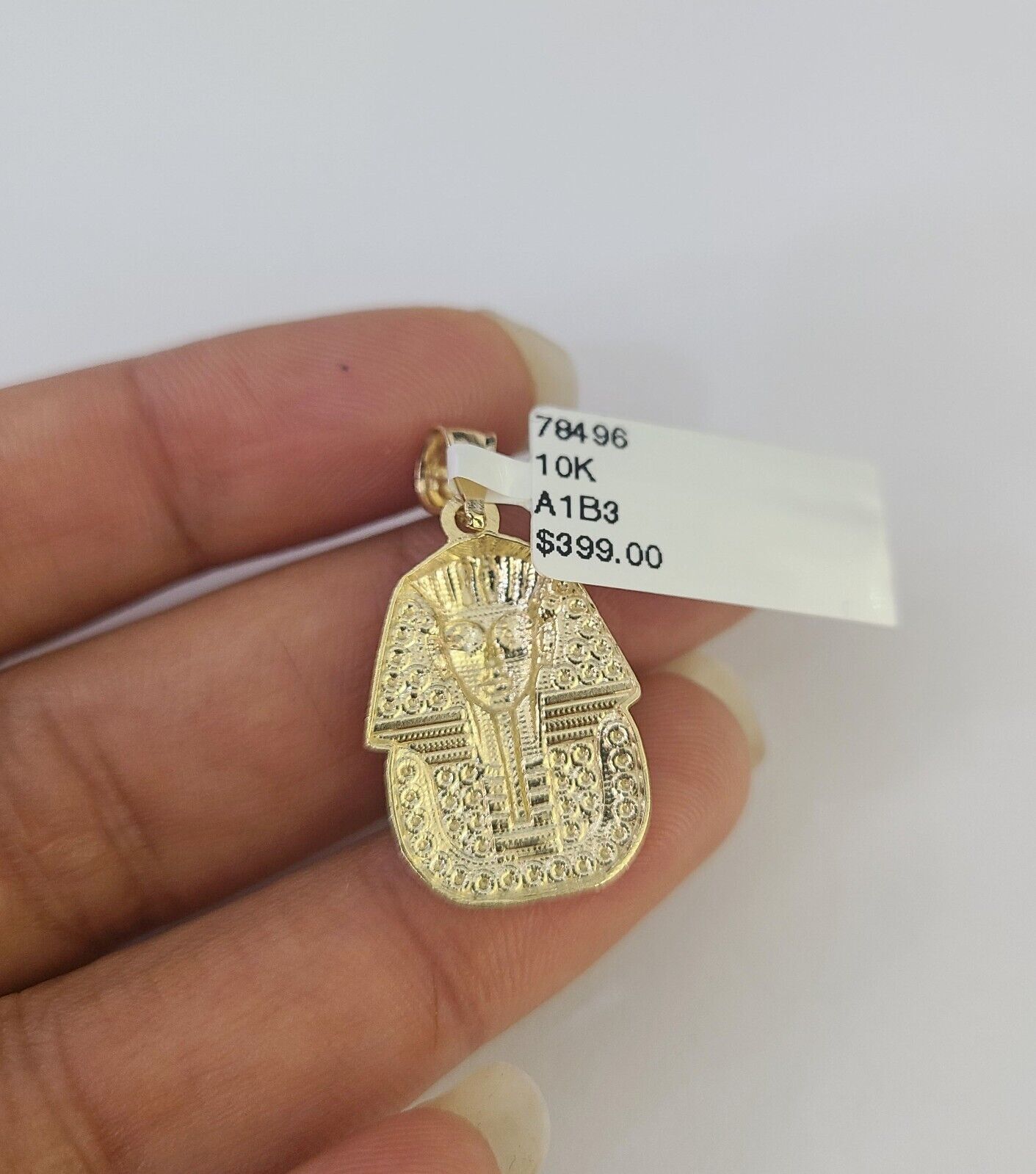 10k 2.5mm Rope Chain Pharaoh Pendant 18" - 30" Yellow Gold Set Charm Necklace - GoldenlinQ
