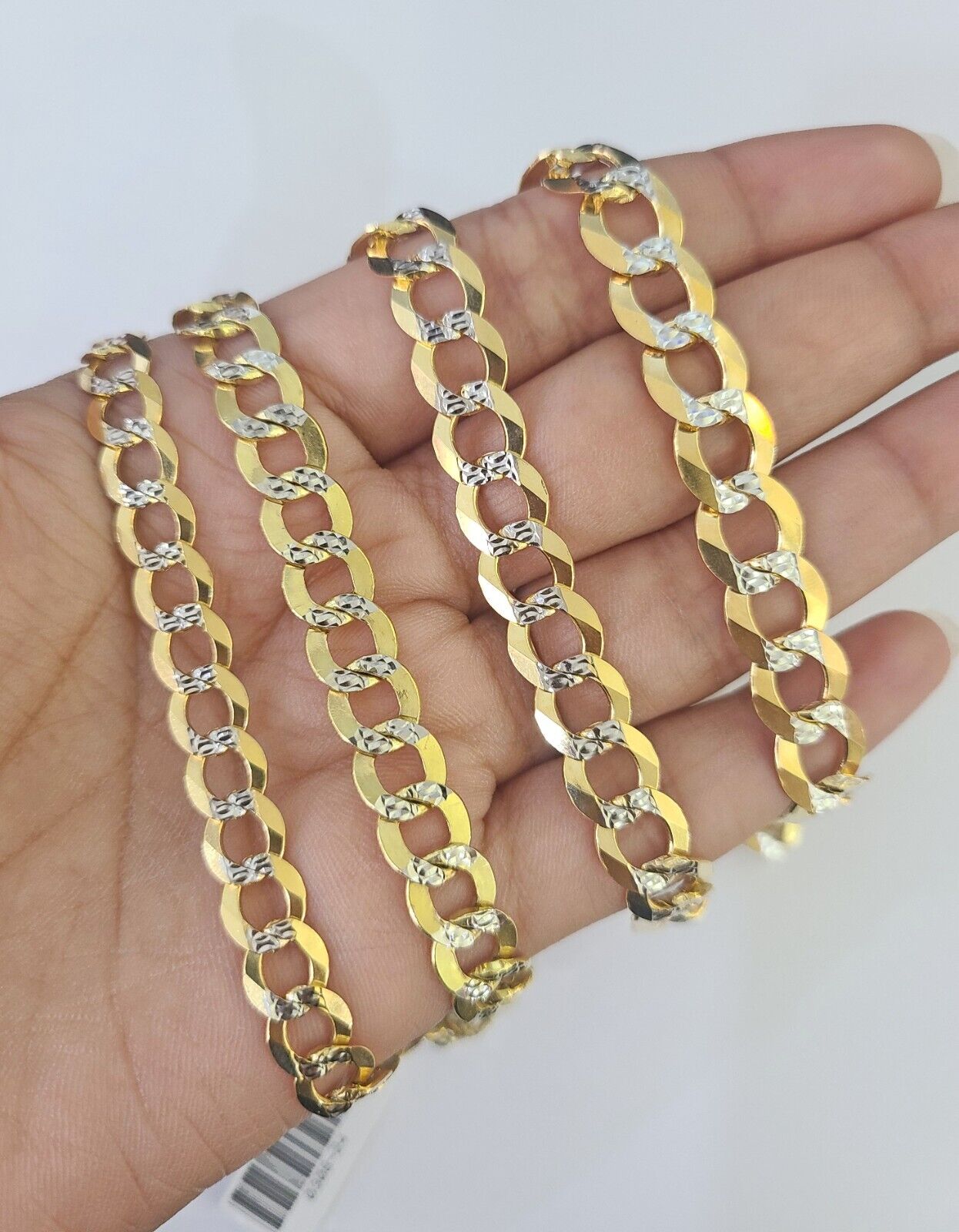 10k Cuban Curb Bracelet Gold 6mm 7mm 8mm 9mm Diamond Cuts 7" 7.5" 8" 8.5" 9" - GoldenlinQ