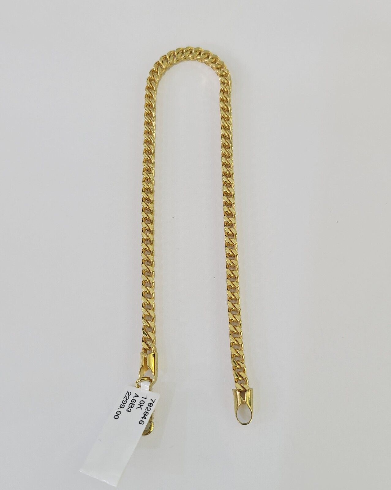 10k Franco Bracelet 4mm 9" Inch Yellow Gold Men Women Link Real 10kt - GoldenlinQ