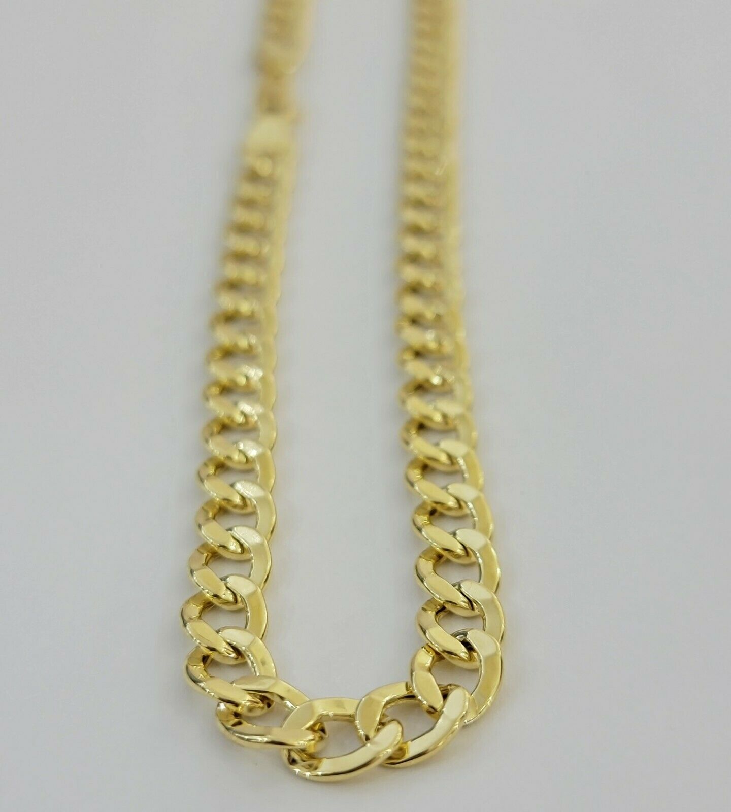 10k Gold Cuban Link Chain Necklace 6.5mm 20" 22" 24" 26" 28" REAL 10kt Yellow Gd - GoldenlinQ