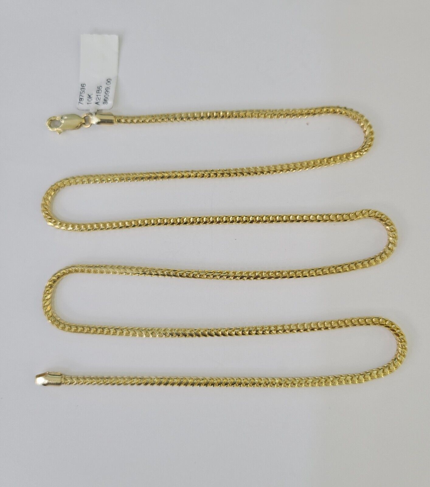 10K Gold Palm Chain Solid 2mm 18" 20" 22" 24" 26" Yellow Gold Real Men Women - GoldenlinQ