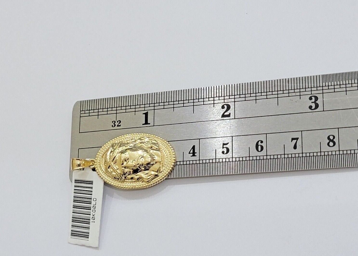 10k Gold Rope Chain Jesus Head Charm Pendant Set 22" Inch 3mm Necklace REAL SALE - GoldenlinQ