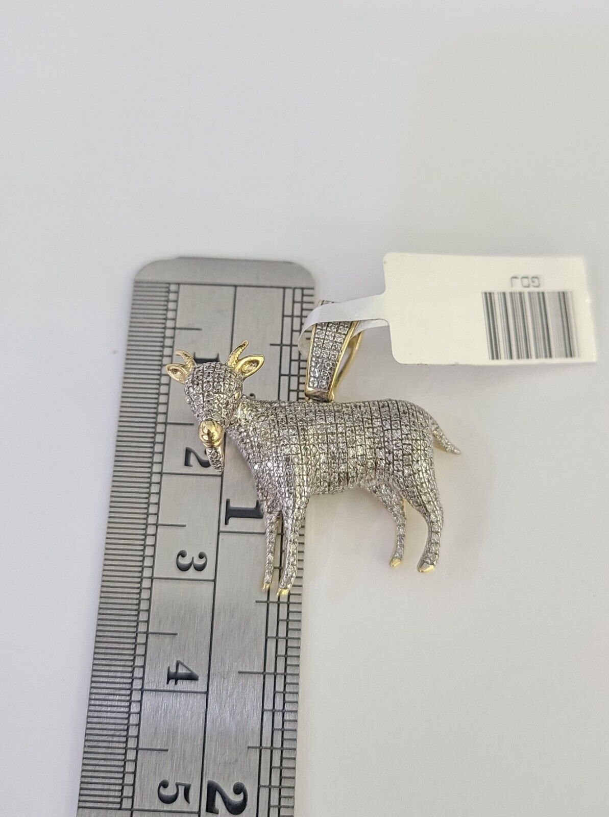 10k Miami Cuban Chain Goat Charm Set 4.5mm 20" - 28" Necklace Pendant Gold - GoldenlinQ