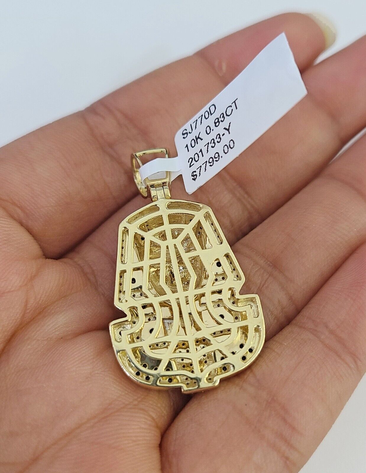 10k Miami Cuban Chain Pharaoh Charm Set 4.5mm 20" - 28" Necklace Pendant Gold - GoldenlinQ