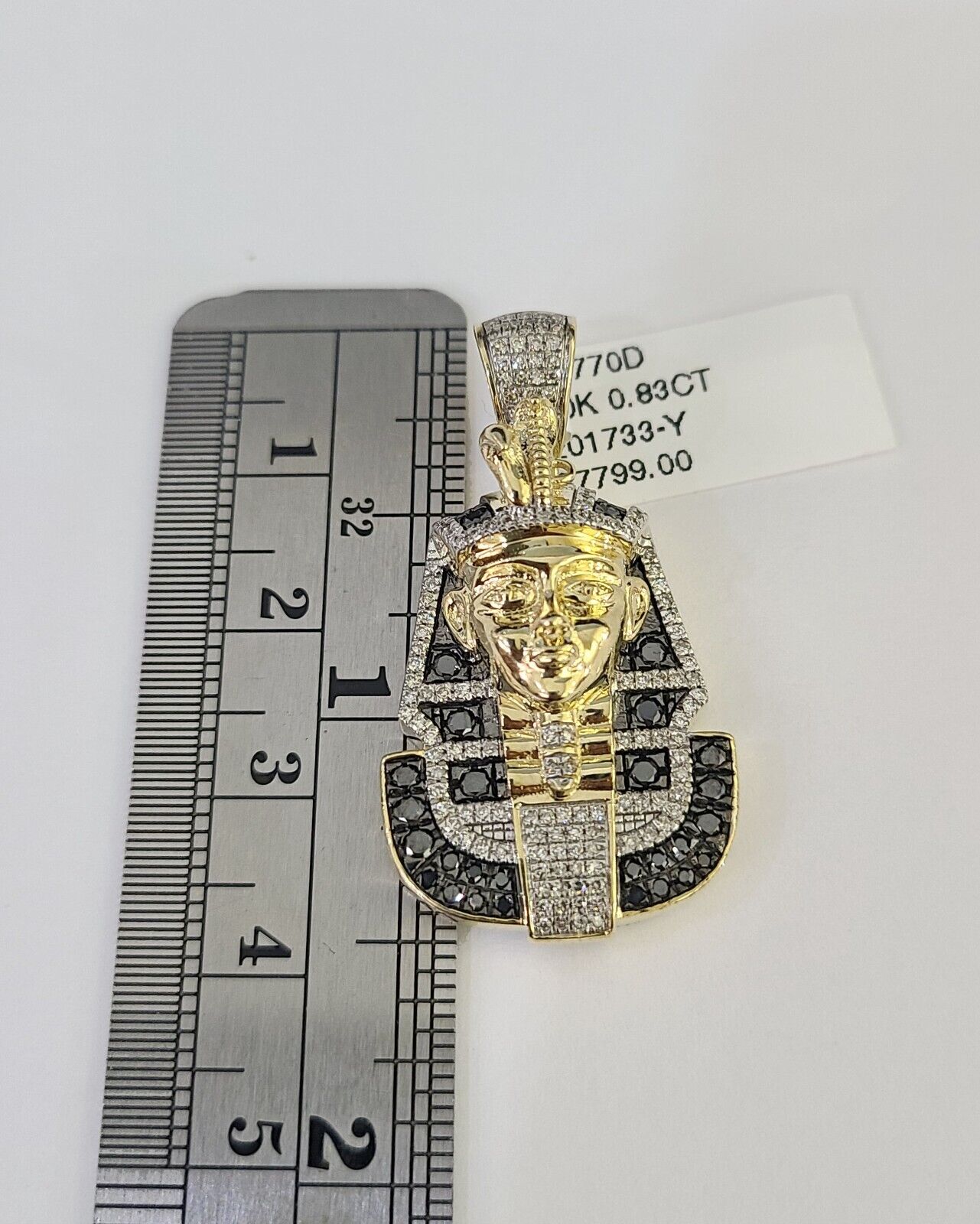 10k Miami Cuban Chain Pharaoh Charm Set 4.5mm 20" - 28" Necklace Pendant Gold - GoldenlinQ