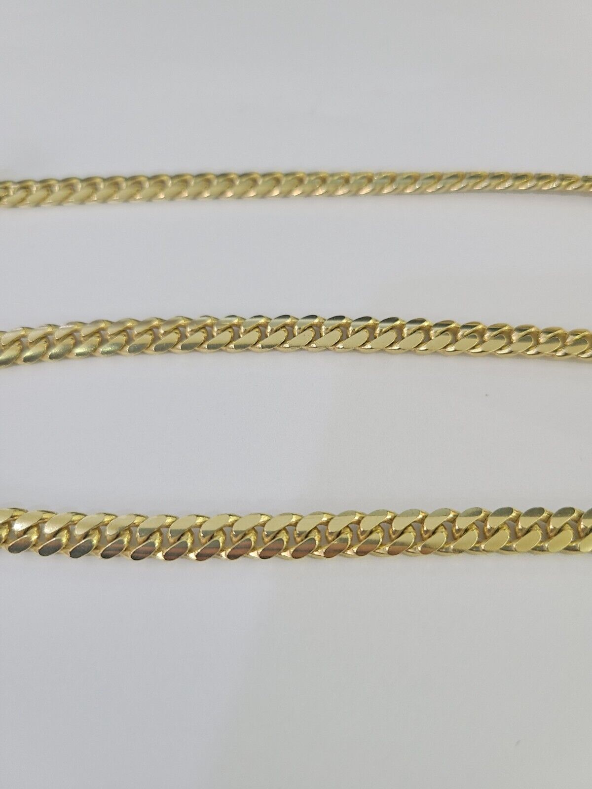 10k Miami Cuban Link Chain Necklace Solid Yellow Gold 6mm 18 - 26 Inches Real - GoldenlinQ