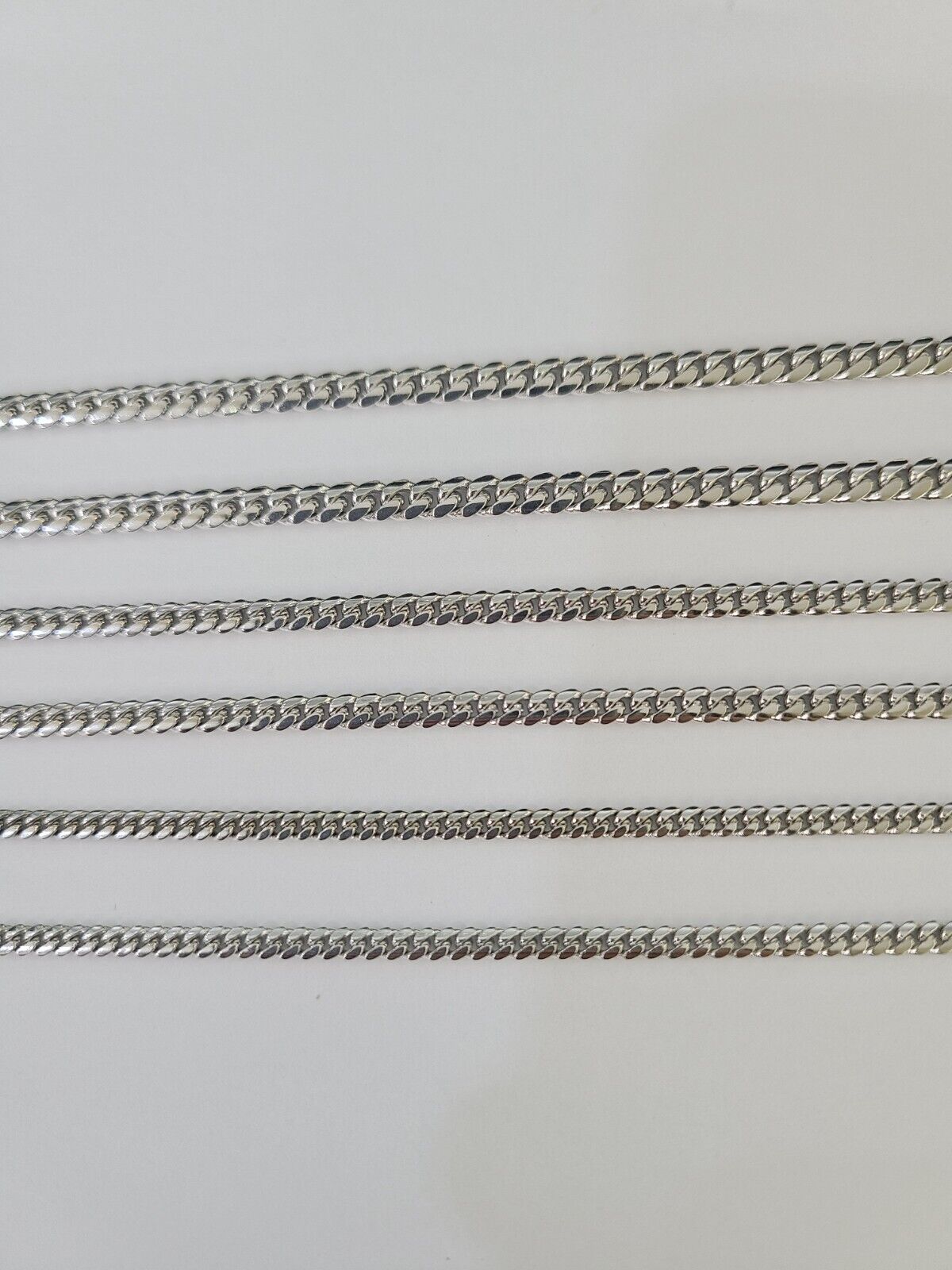 10k Miami Cuban Link Chain White Gold Necklace 18 - 26 Inches Real Men Women - GoldenlinQ