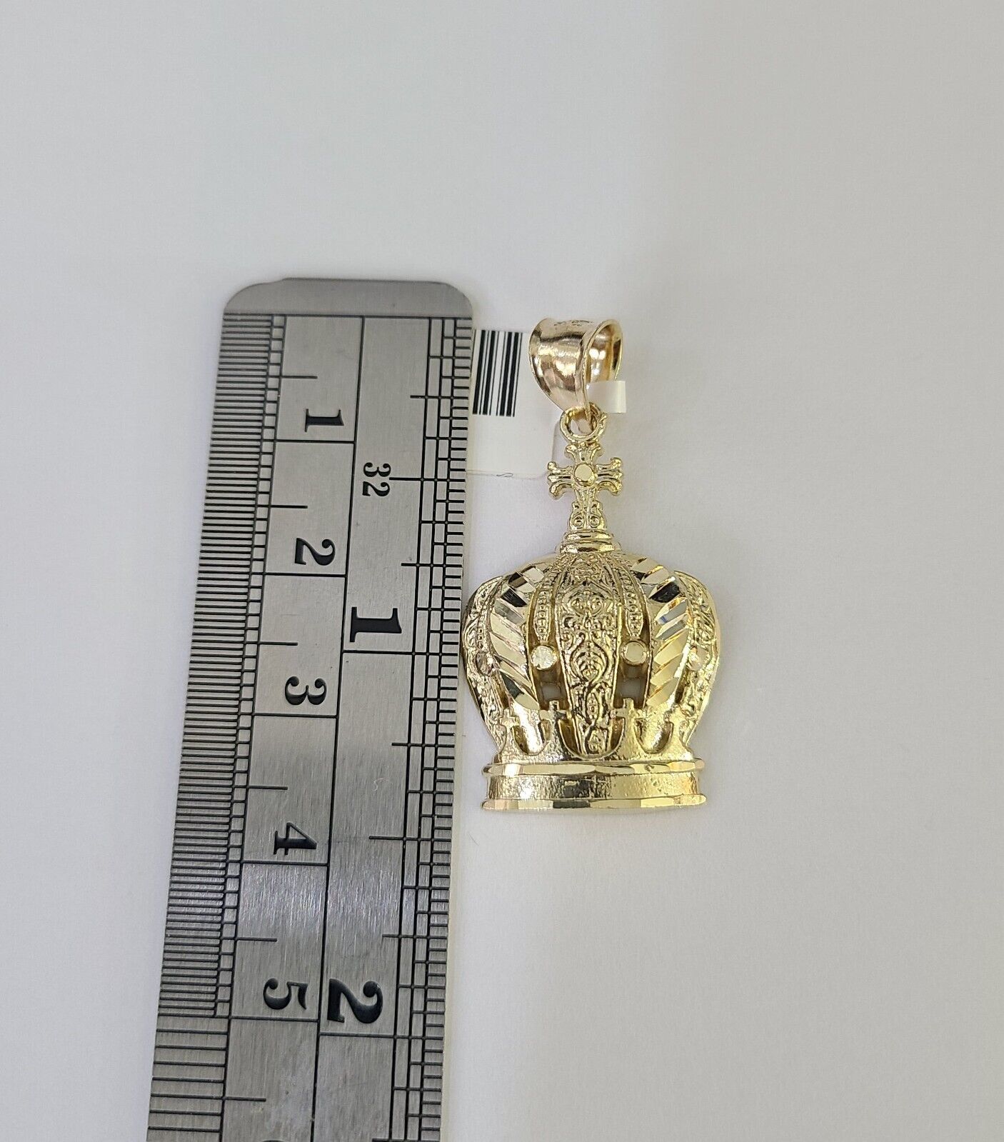 10k Milano Rope Chain Imperial Crown Charm Necklace SET 3mm 18" - 26" Pendant - GoldenlinQ