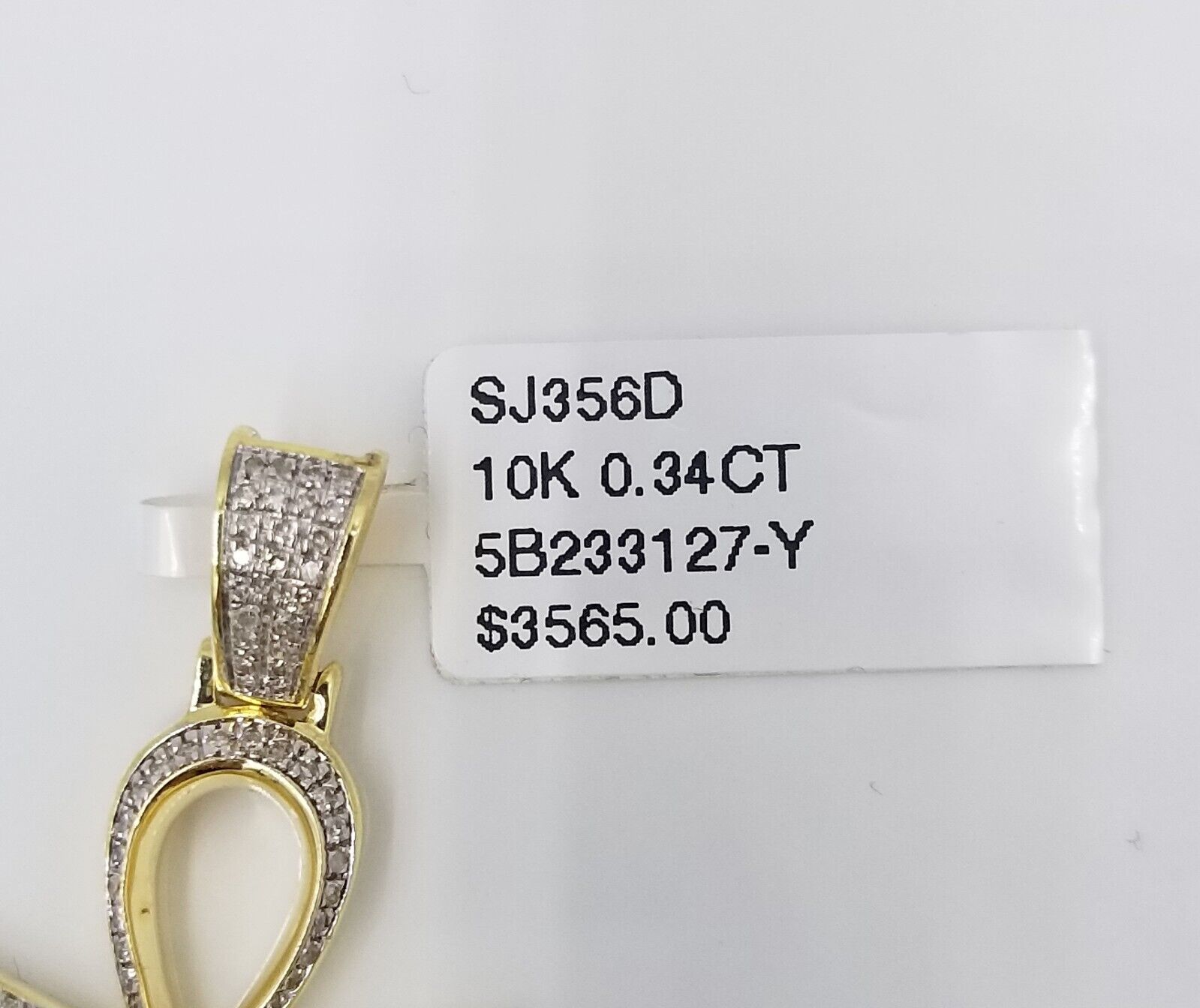 10k Real Gold Cross Evil Eye Pendant Genuine Diamonds Charm 10KT - GoldenlinQ