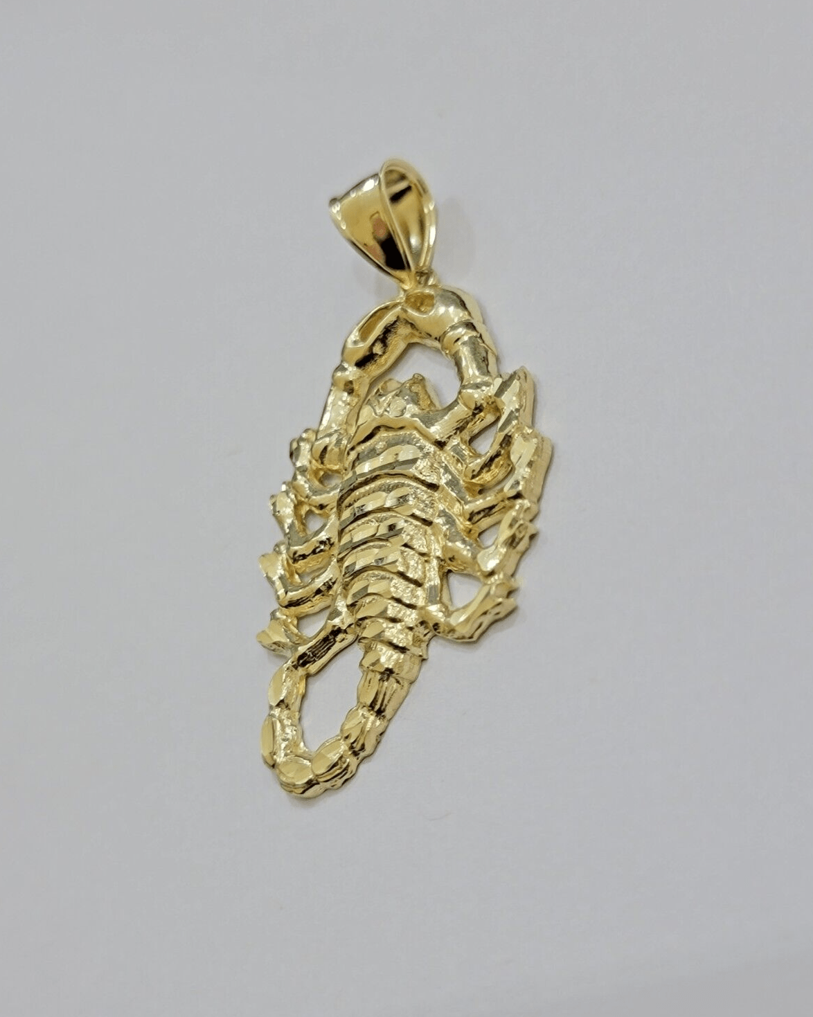10k Scorpio Charm Pendant Men's Real 10kt Yellow Gold For Chain & Necklace SALE - GoldenlinQ