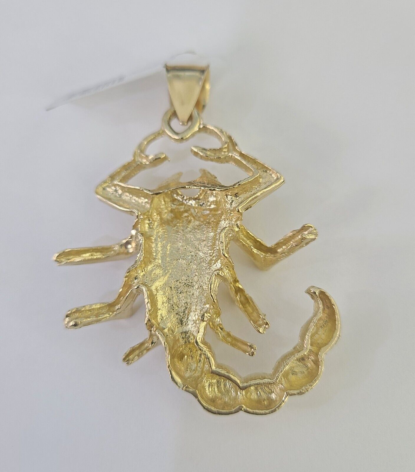 10K Scorpion Charm Pendant Zodiac Sign Yellow Gold 2.5" Real 10k Real Genuine - GoldenlinQ