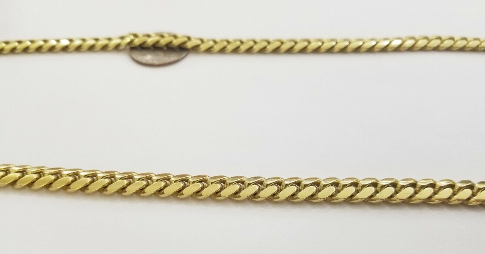 10K SOLID Yellow Gold Miami Cuban Chain 8mm 24" Inch men's Real gold 10kt - GoldenlinQ