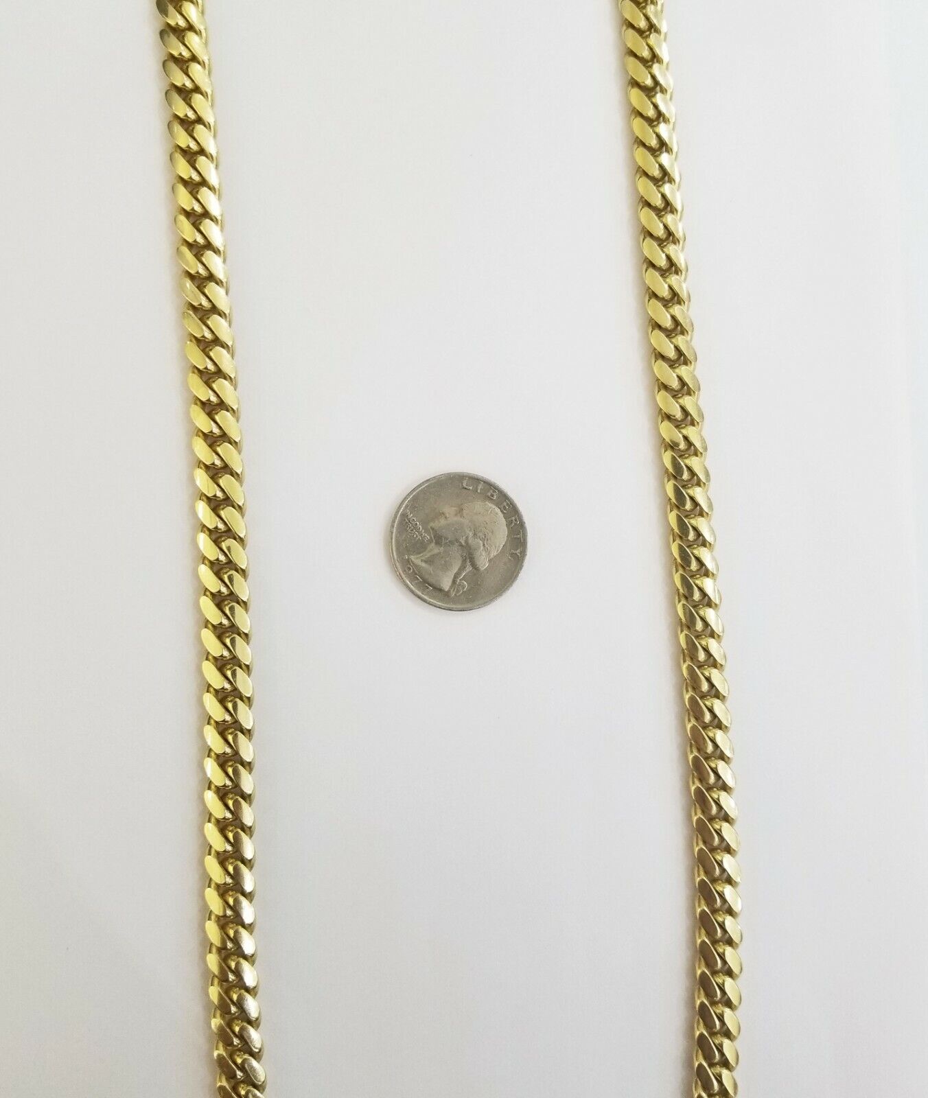 10K SOLID Yellow Gold Miami Cuban Chain 8mm 24" Inch men's Real gold 10kt - GoldenlinQ