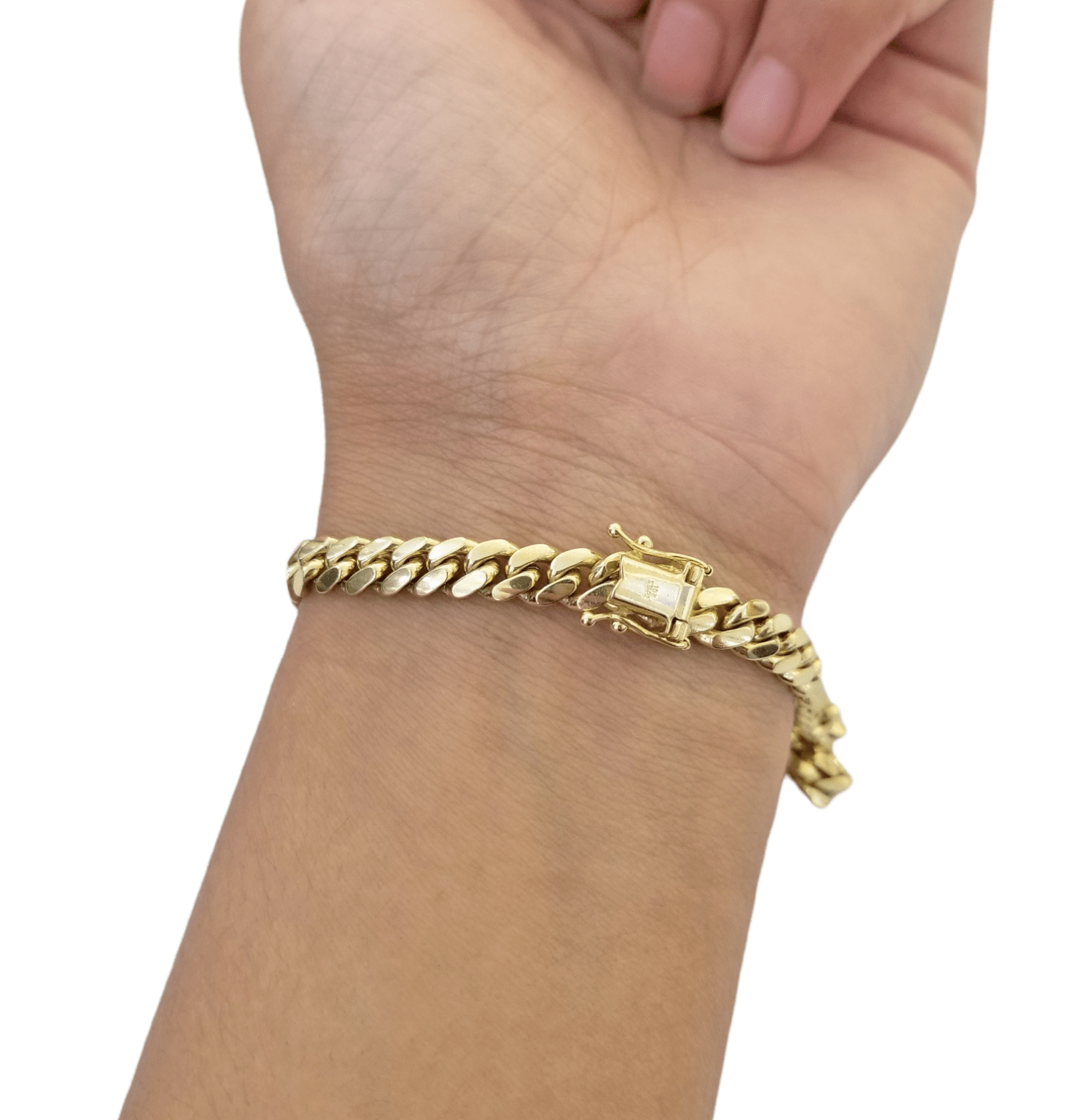 10k Solid Yellow Miami Cuban Link Bracelet 6mm 9" Inch Real 10Kt - GoldenlinQ