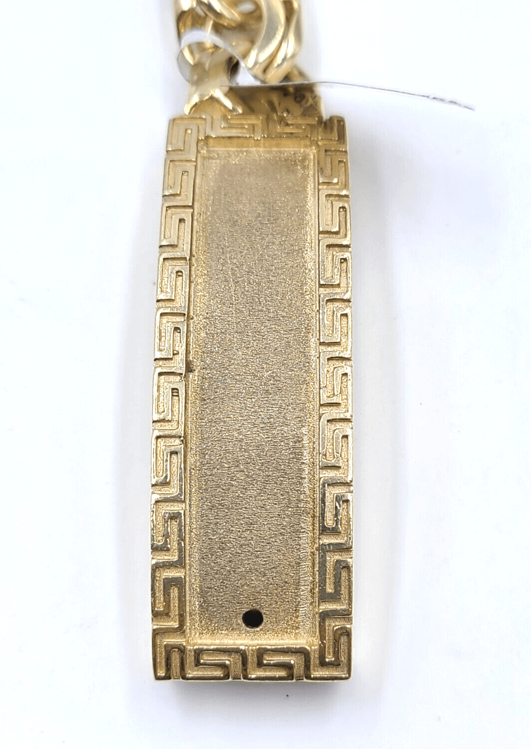 10k Yellow Gold Chino Link ID Bracelet 13 mm 9 Inch For Men's 10kt Gold - GoldenlinQ