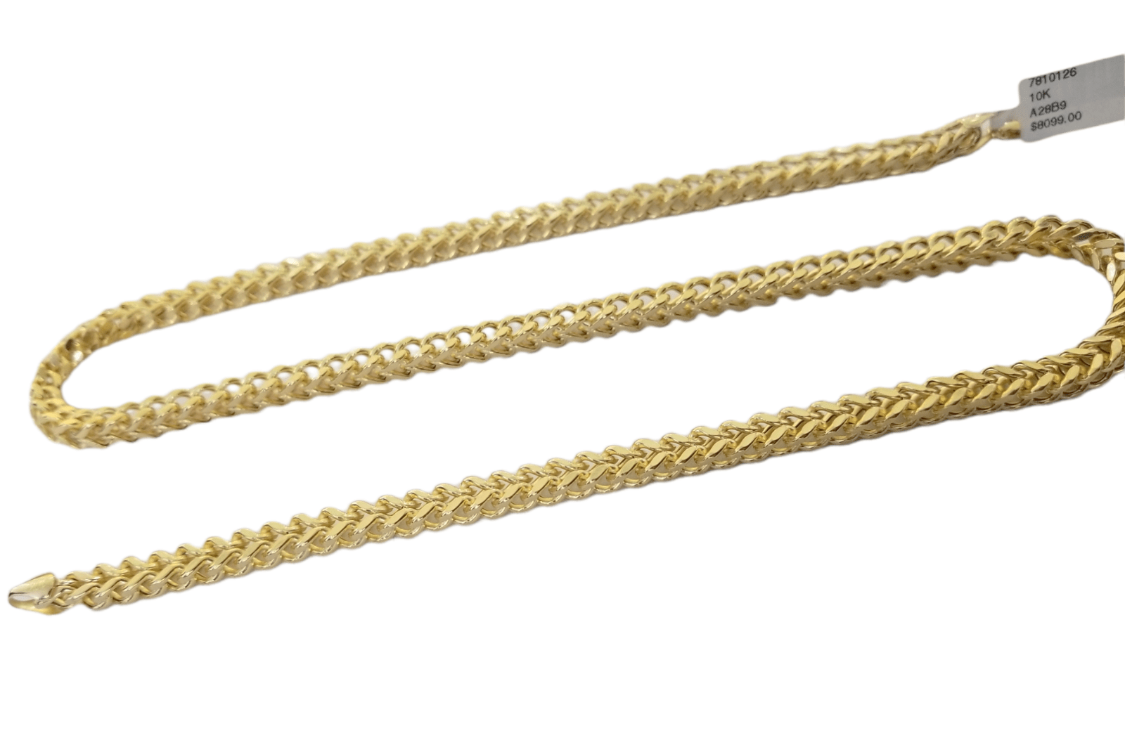 10k Yellow Gold Franco Chain 22 24 26 28" Inch Real Gold 5mm Necklace - GoldenlinQ