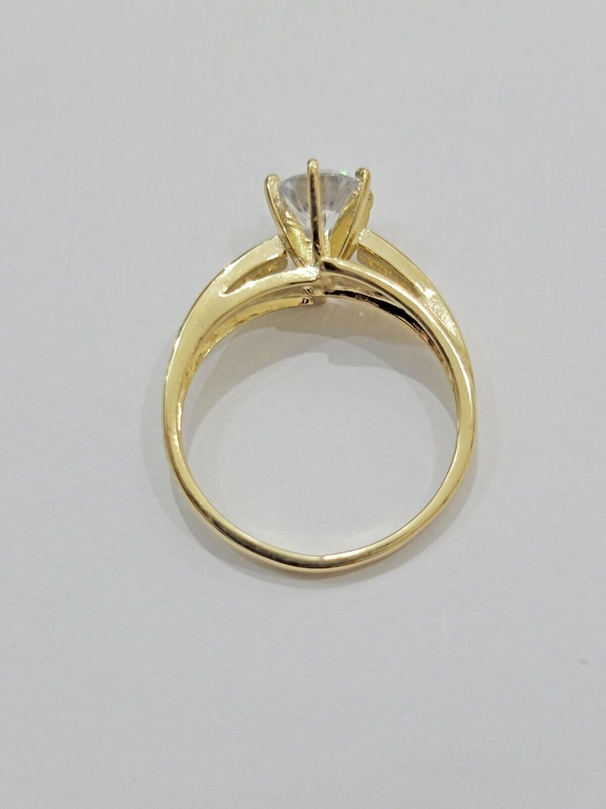 10k Yellow Gold Ladies Ring Wedding Band Engagement Round New Casual Style SALE - GoldenlinQ