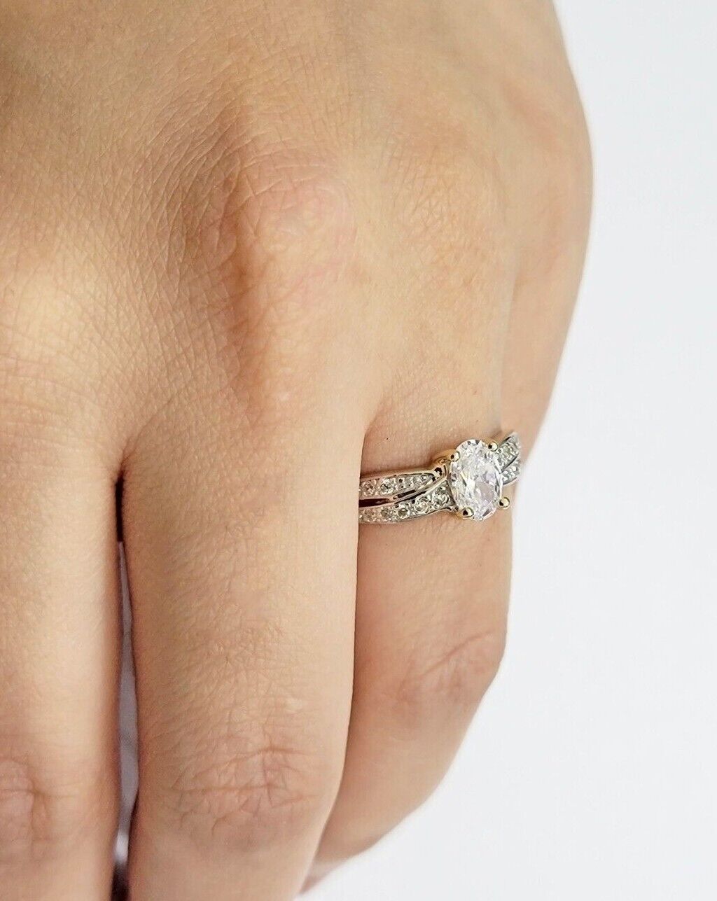 10k Yellow Gold Ladies Solitaire Ring For Womens Casual Band SALE Real Brand New - GoldenlinQ