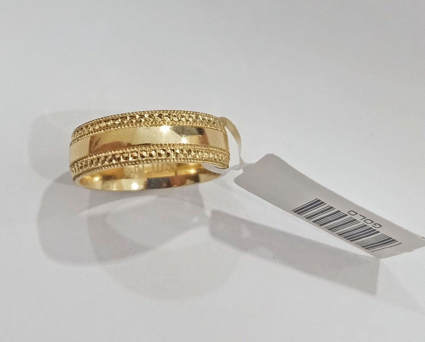 10k Yellow Gold Mens Band Engagement Wedding Ring Real 10kt gold Size 12 - GoldenlinQ