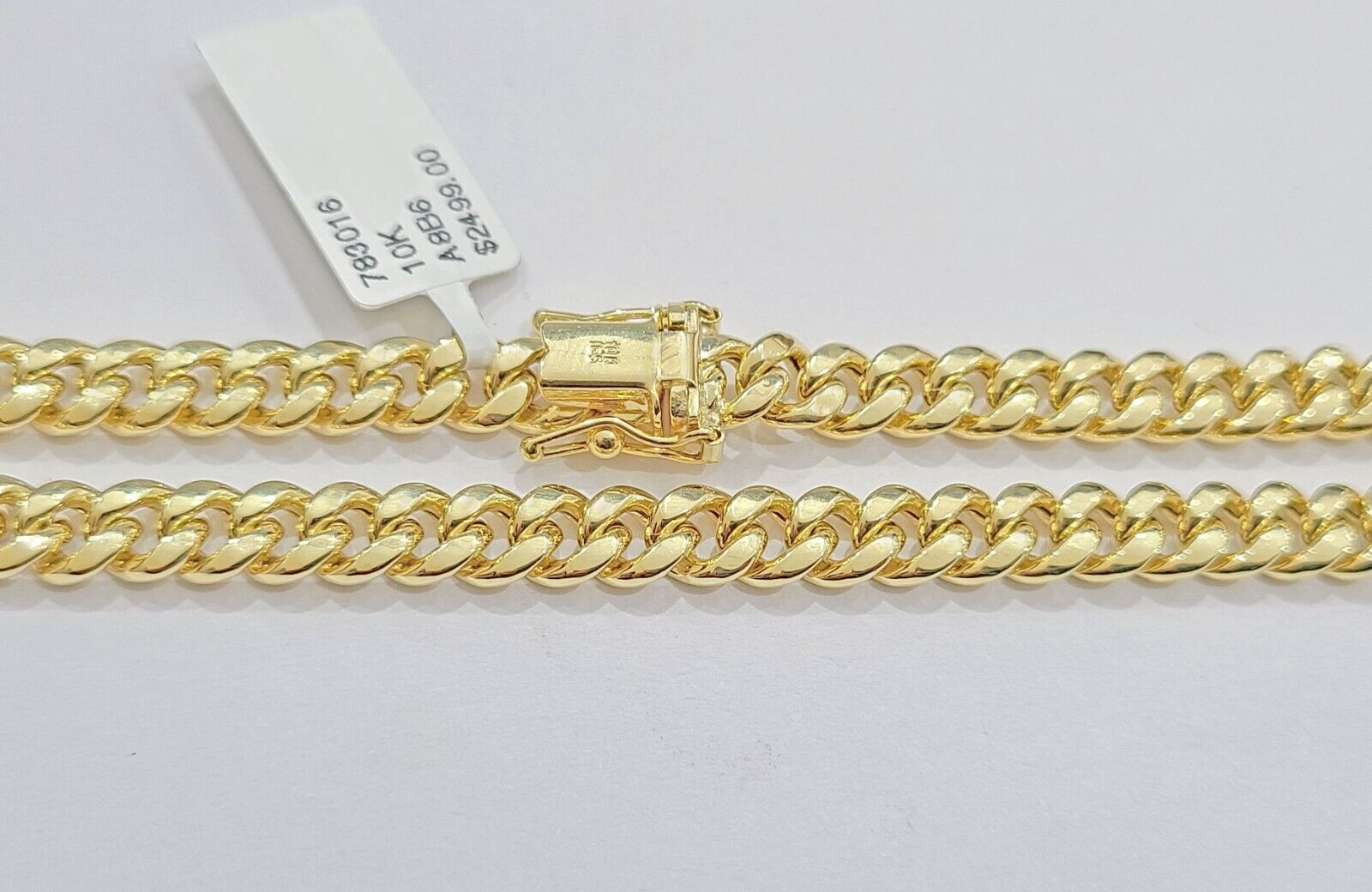 10k Yellow Gold Miami Cuban Link Bracelet 8.5" inch 6mm Real 10kt Box Lock Men - GoldenlinQ