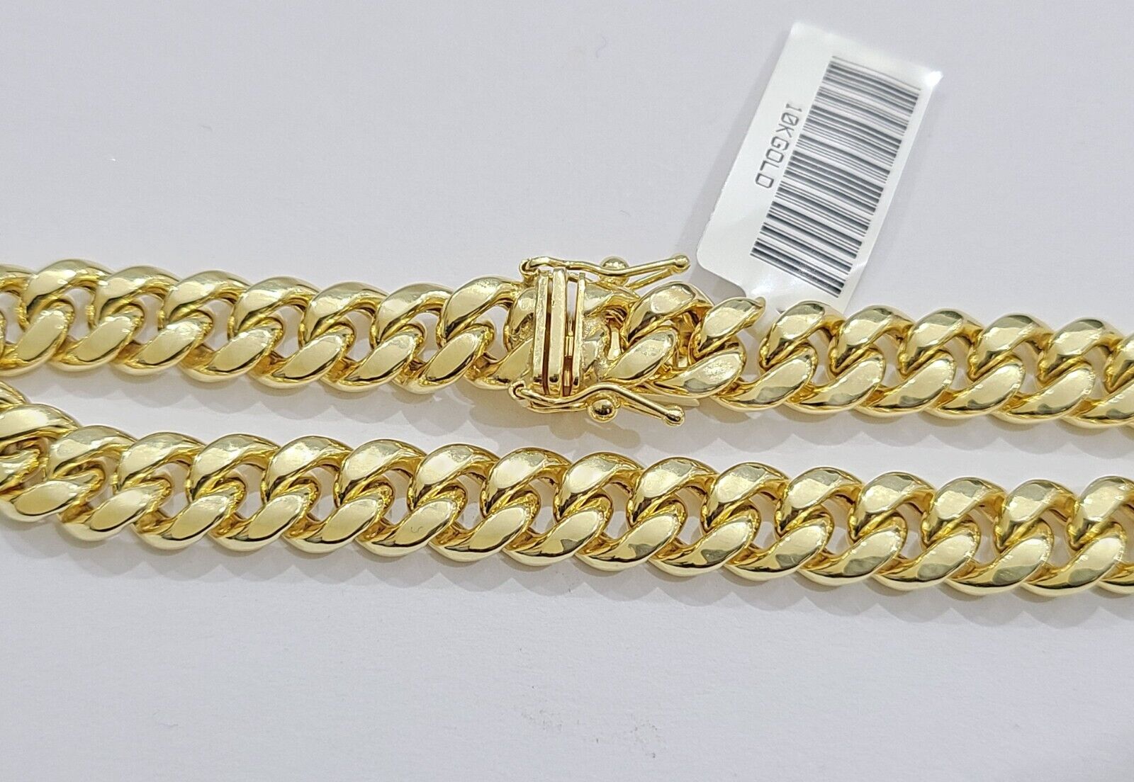 10k Yellow Gold Miami Cuban Link Bracelet 8.5" inch 8mm Real 10kt Box Lock Men - GoldenlinQ