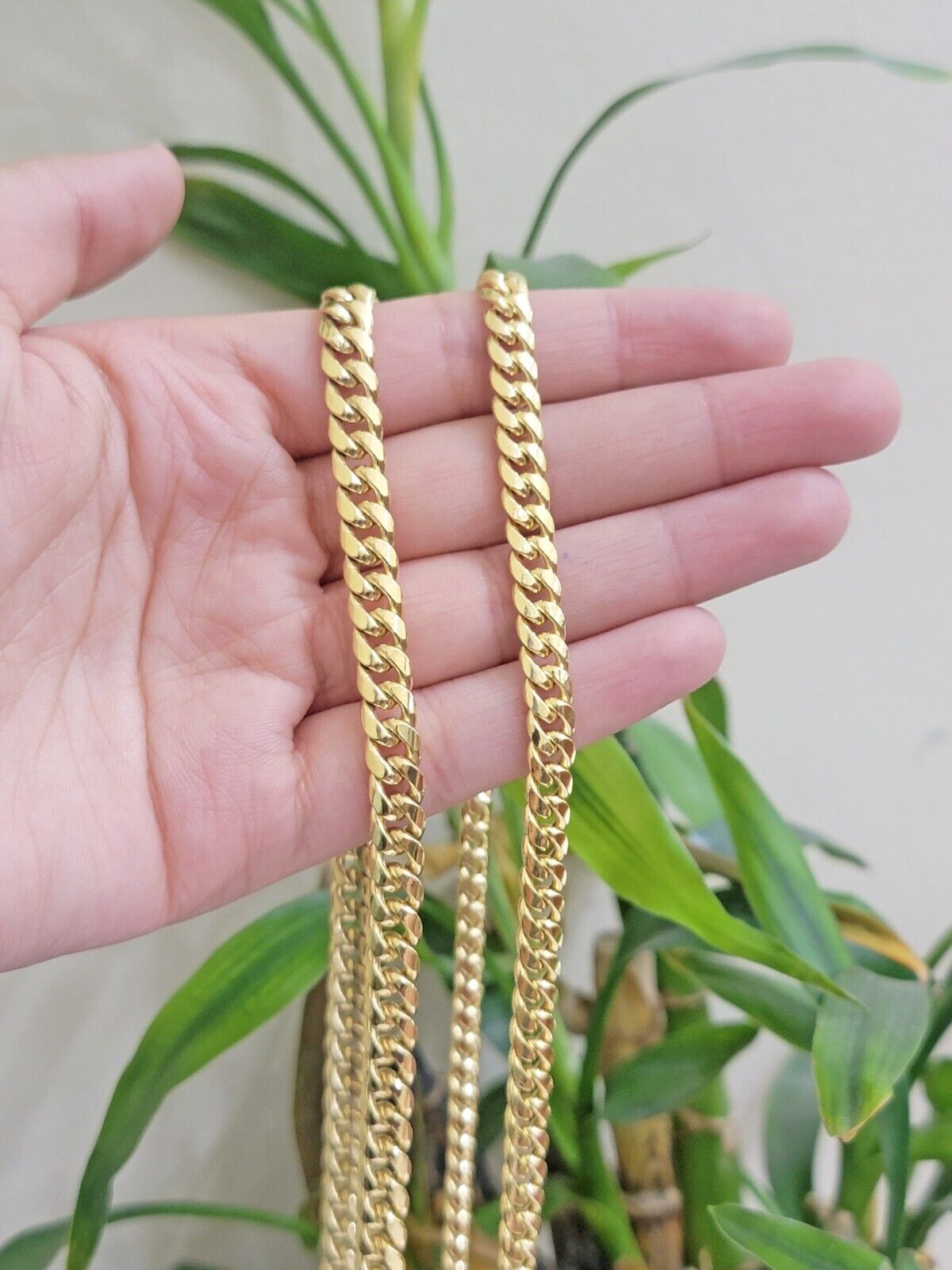 10k Yellow Gold Miami Cuban Link Chain Box Necklace 6mm 7mm 20 - 24 Inch Real SALE - GoldenlinQ
