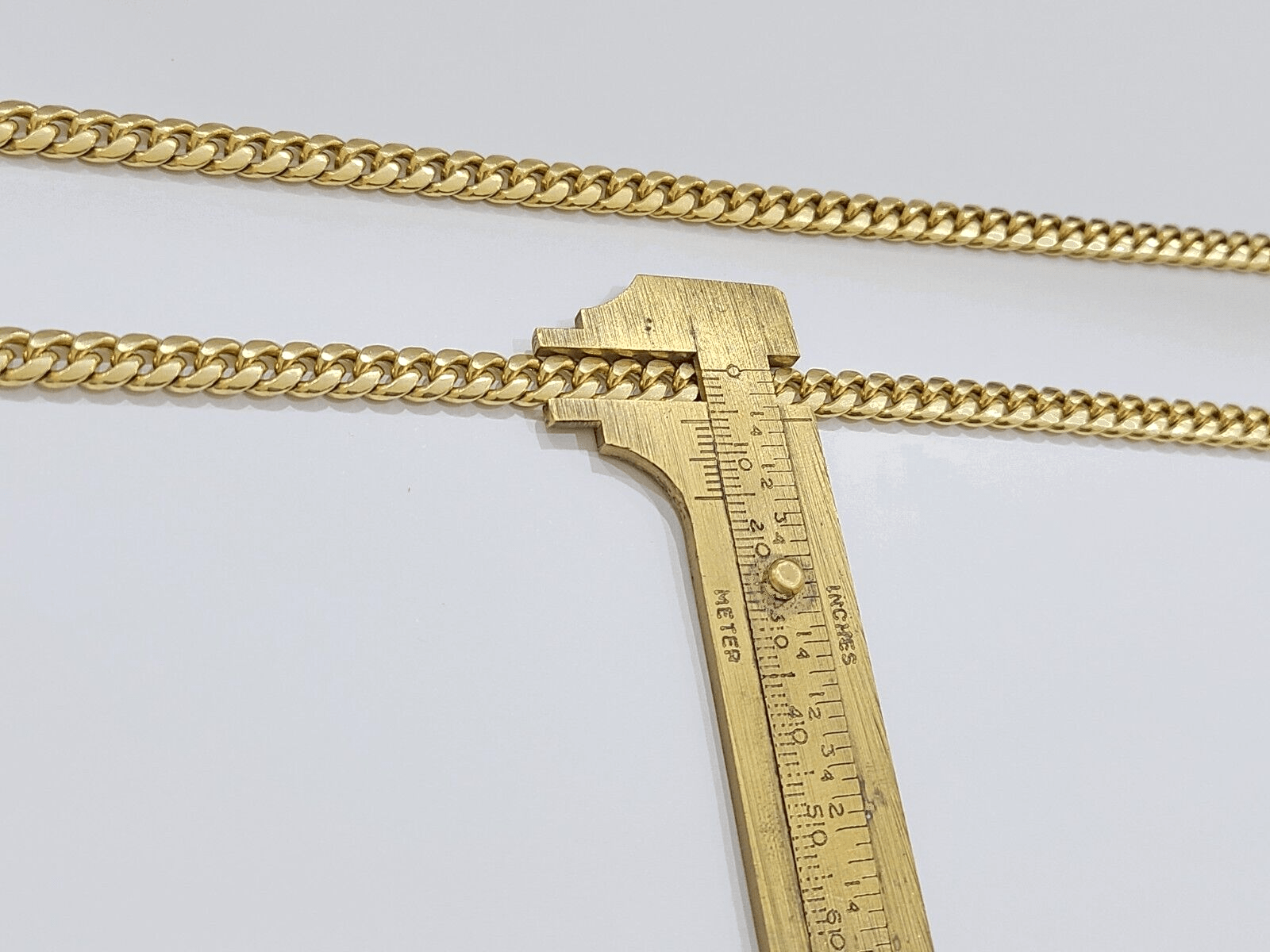 10k Yellow Gold Necklace Miami Cuban Chain 6mm 22" inch 10kt Men's Real Box Lock - GoldenlinQ