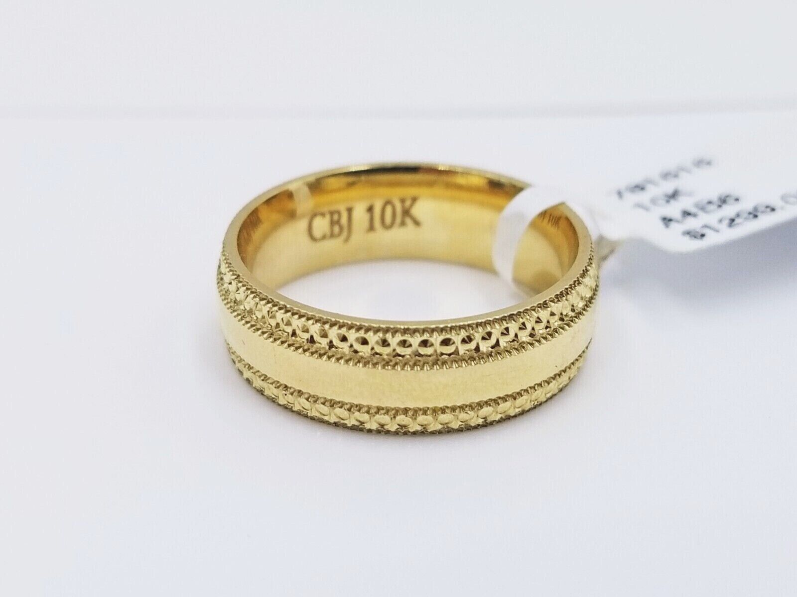 10k Yellow Gold Ring Band Men's Engagement Wedding Anniversary Real 10kt gold, 9 - GoldenlinQ
