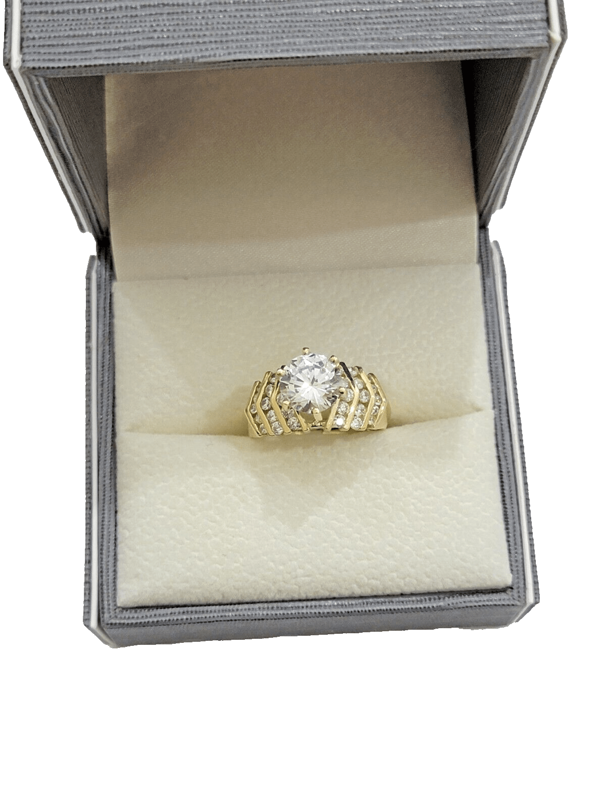 10k Yellow Gold Ring Ladies Wedding Band size 7 Real 10kt SALE Engagement Women - GoldenlinQ