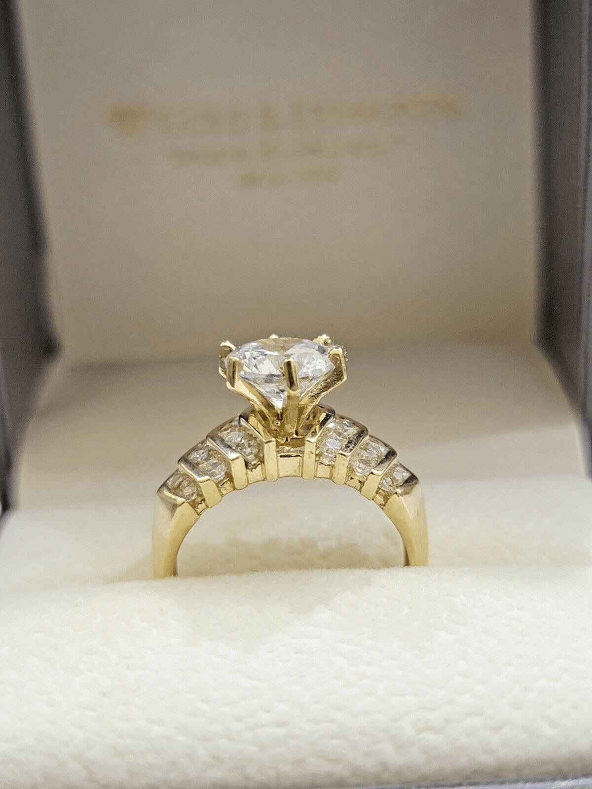 10k Yellow Gold Ring Ladies Wedding Band size 7 Real 10kt SALE Engagement Women - GoldenlinQ