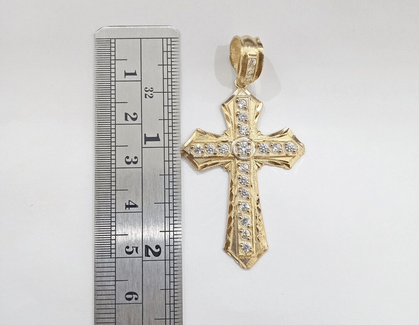 10k Yellow Gold Rope Chain 26" 5mm Necklace Cross Charm Pendant Set REAL 10k Men - GoldenlinQ