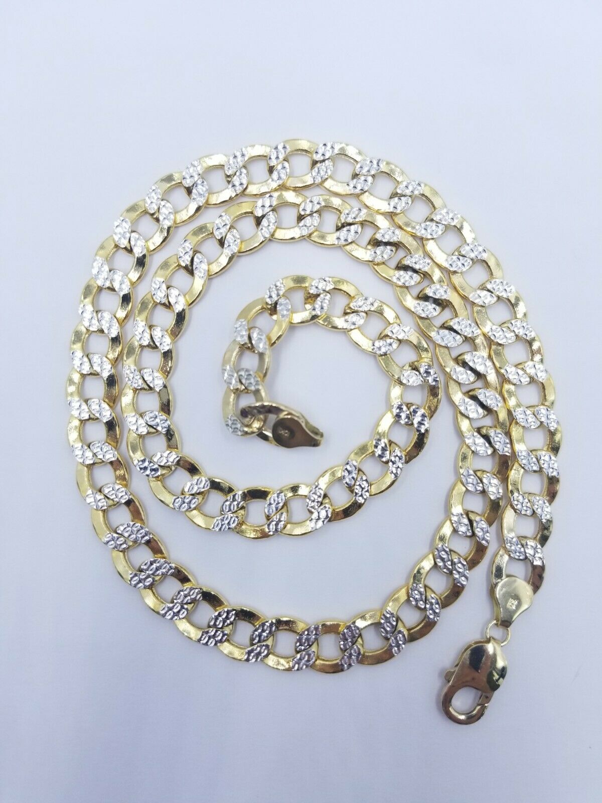 12MM Real Gold Mens Necklace Cuban Link 26" Diamond Cut 10k Yellow Gold Chain - GoldenlinQ