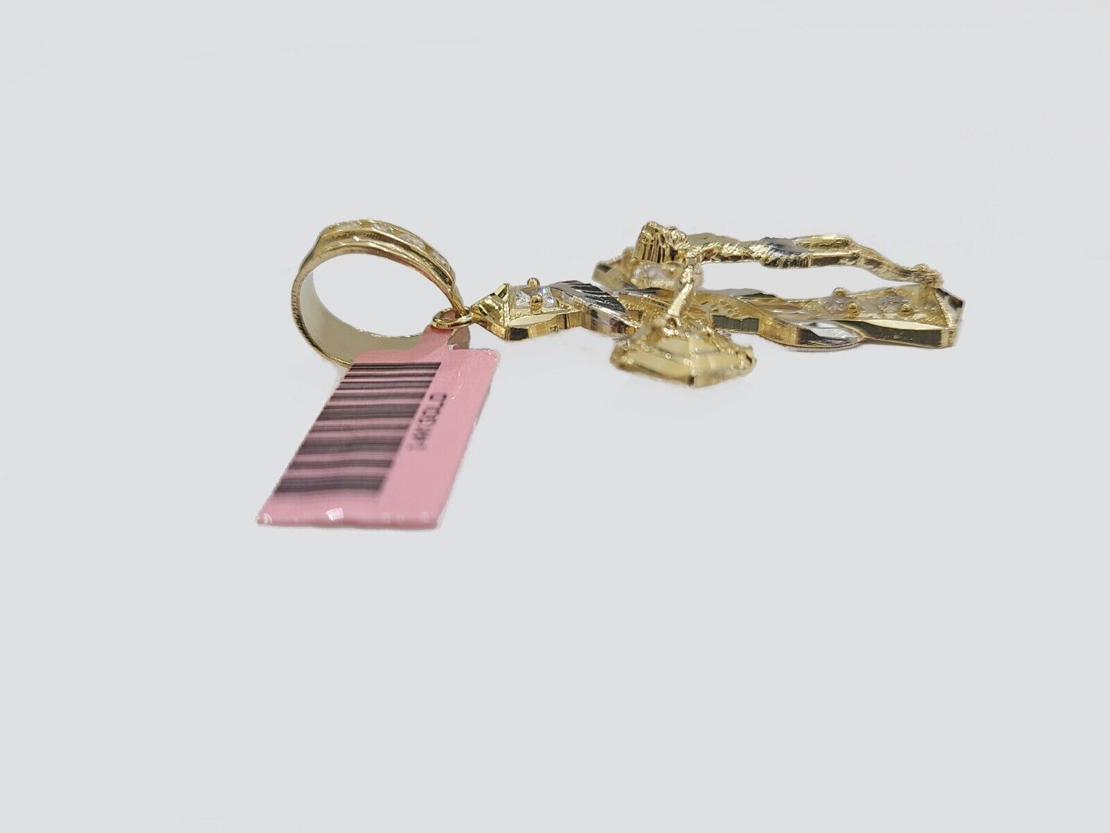 14k Gold Jesus Crucifix Cross Pendant Charm 14kt Yellow 2'' Inch For Chain Real - GoldenlinQ