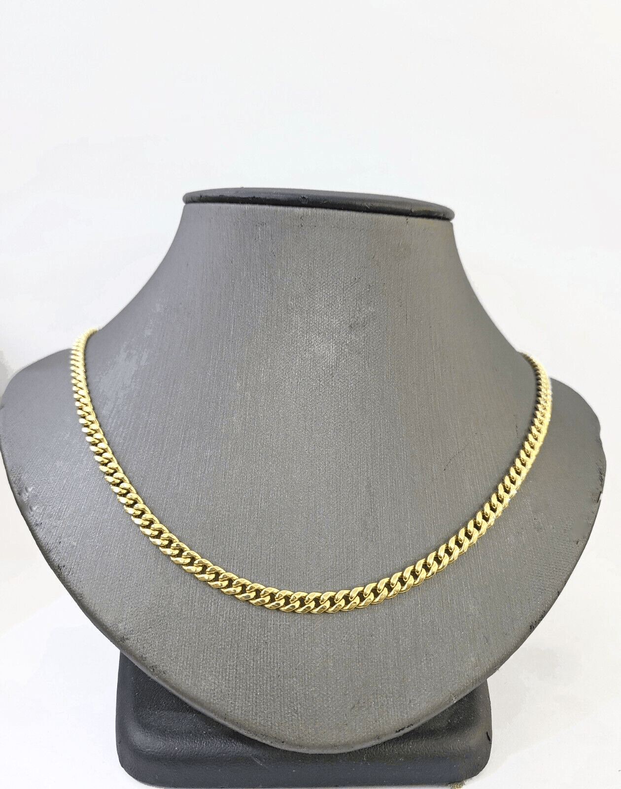 14k Gold Miami Cuban Link Chain Necklace 5mm 22" box Lock REAL 14kt Yellow Gold - GoldenlinQ
