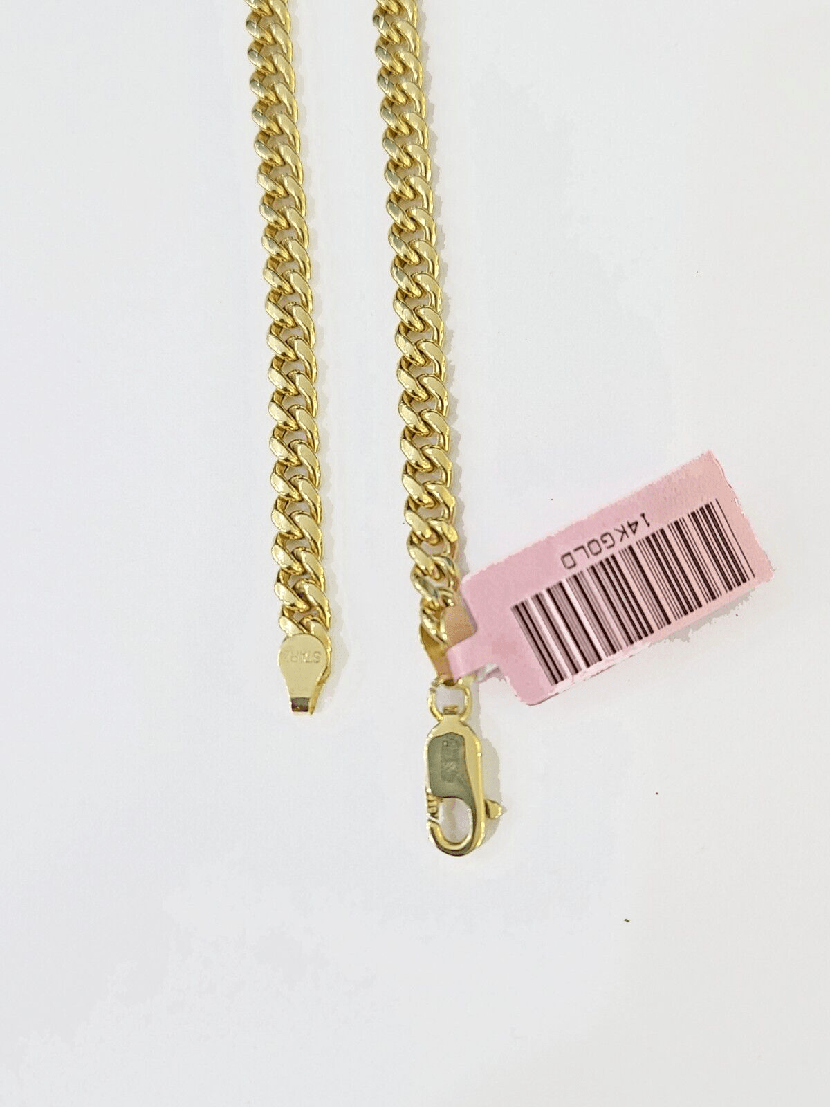 14k Gold Miami Cuban Link Chain Necklace 5mm 22" box Lock REAL 14kt Yellow Gold - GoldenlinQ