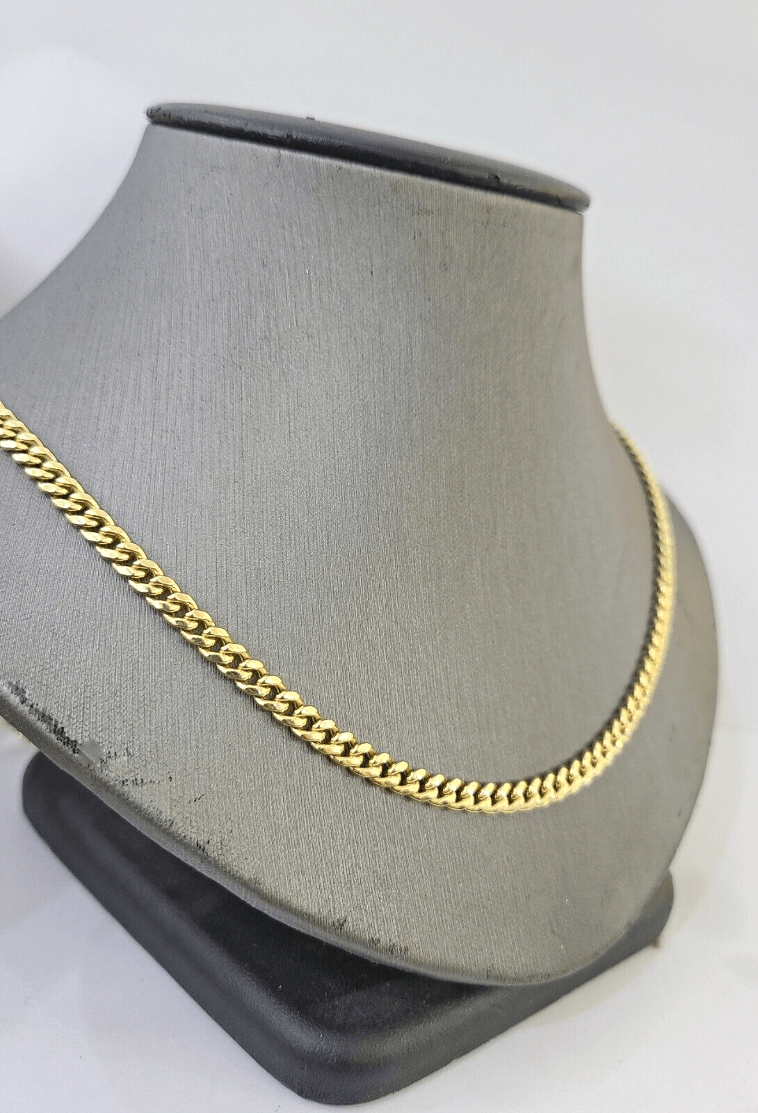 14k Gold Miami Cuban Link Chain Necklace 5mm 22" box Lock REAL 14kt Yellow Gold - GoldenlinQ
