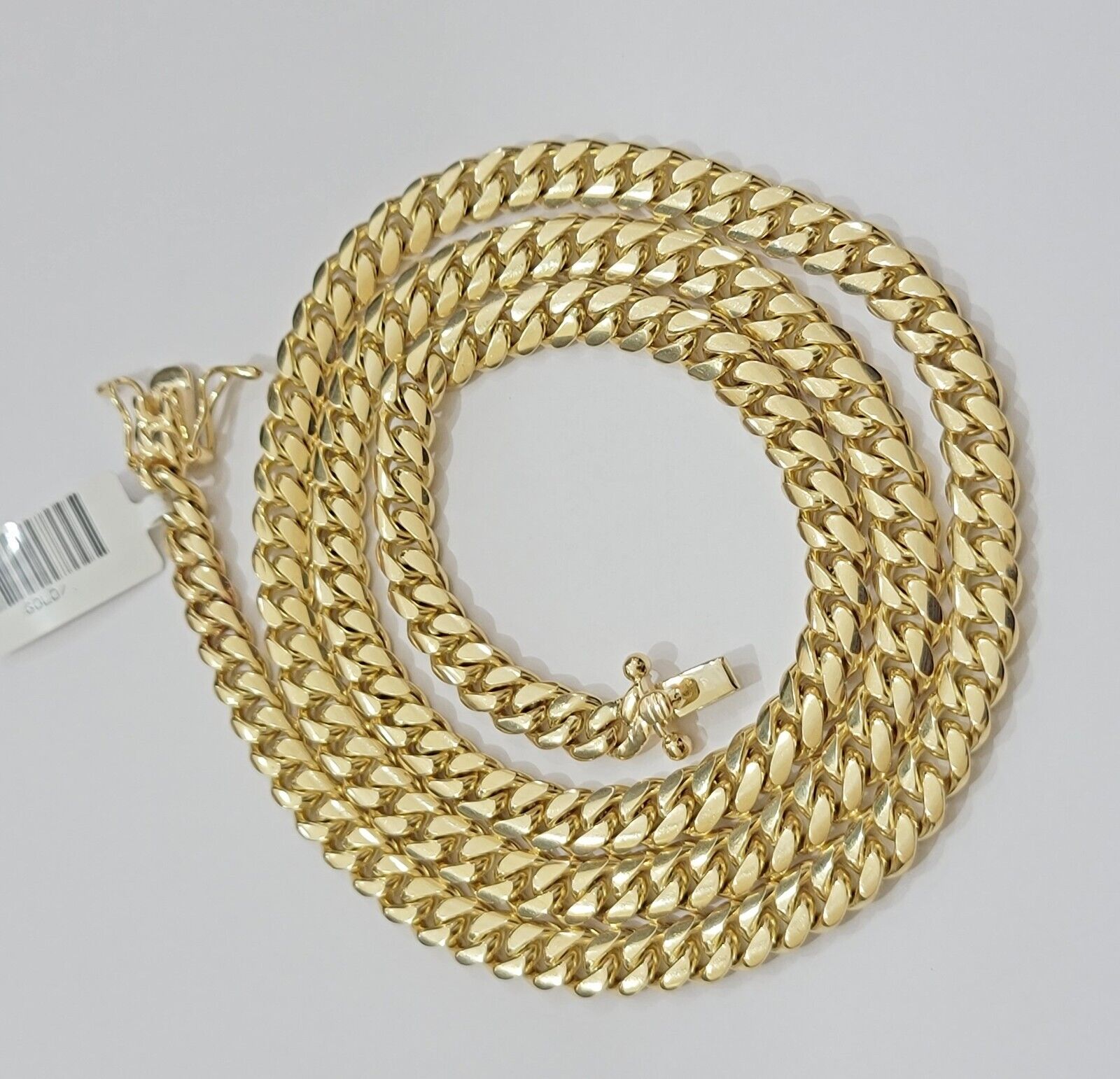 14k Gold Miami Cuban Link Chain Necklace 6mm 20" - 28 Inch SOLID 14 KT Men Women - GoldenlinQ