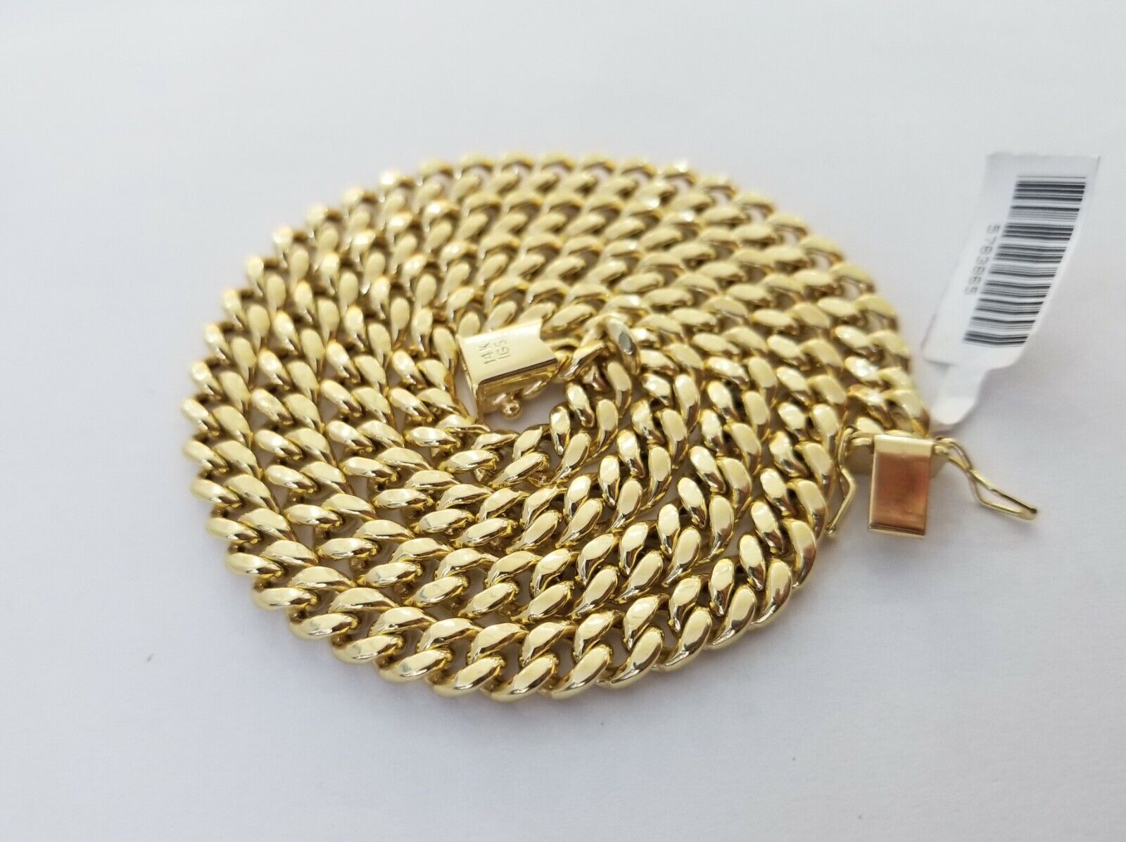 14k Gold Miami Cuban Link Chain Necklace 6mm 20" box Lock REAL 14kt Yellow Gold - GoldenlinQ