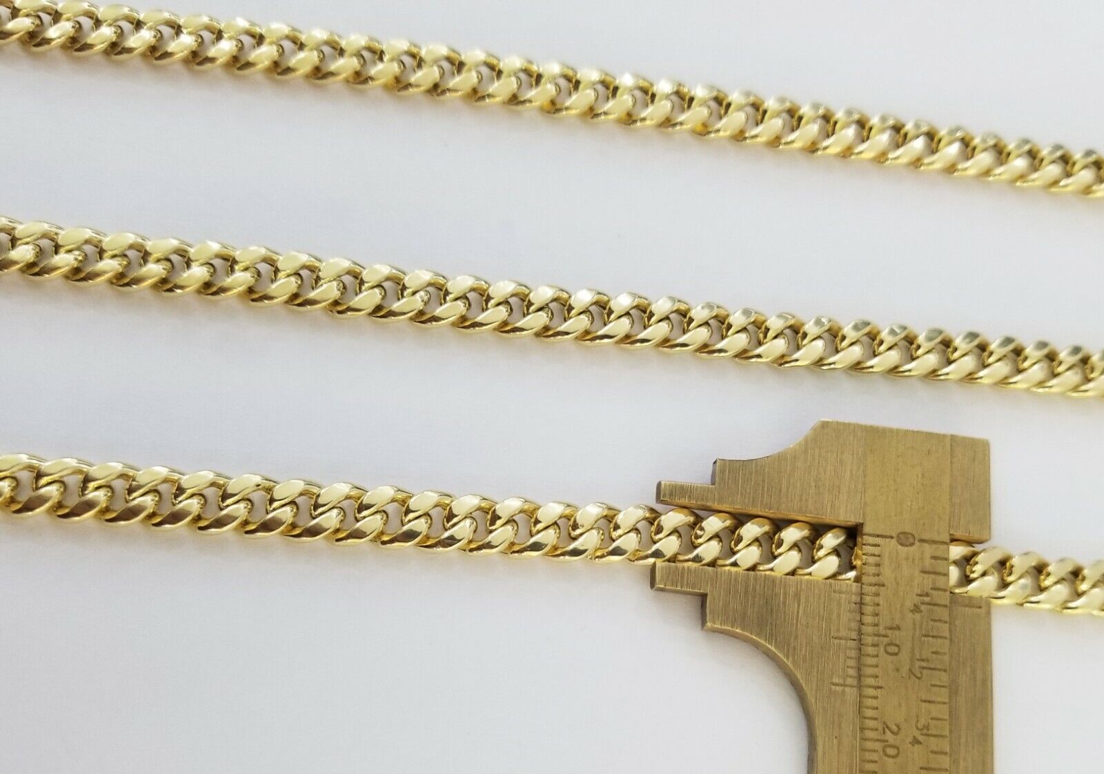 14k Gold Miami Cuban Link Chain Necklace 6mm 20" box Lock REAL 14kt Yellow Gold - GoldenlinQ