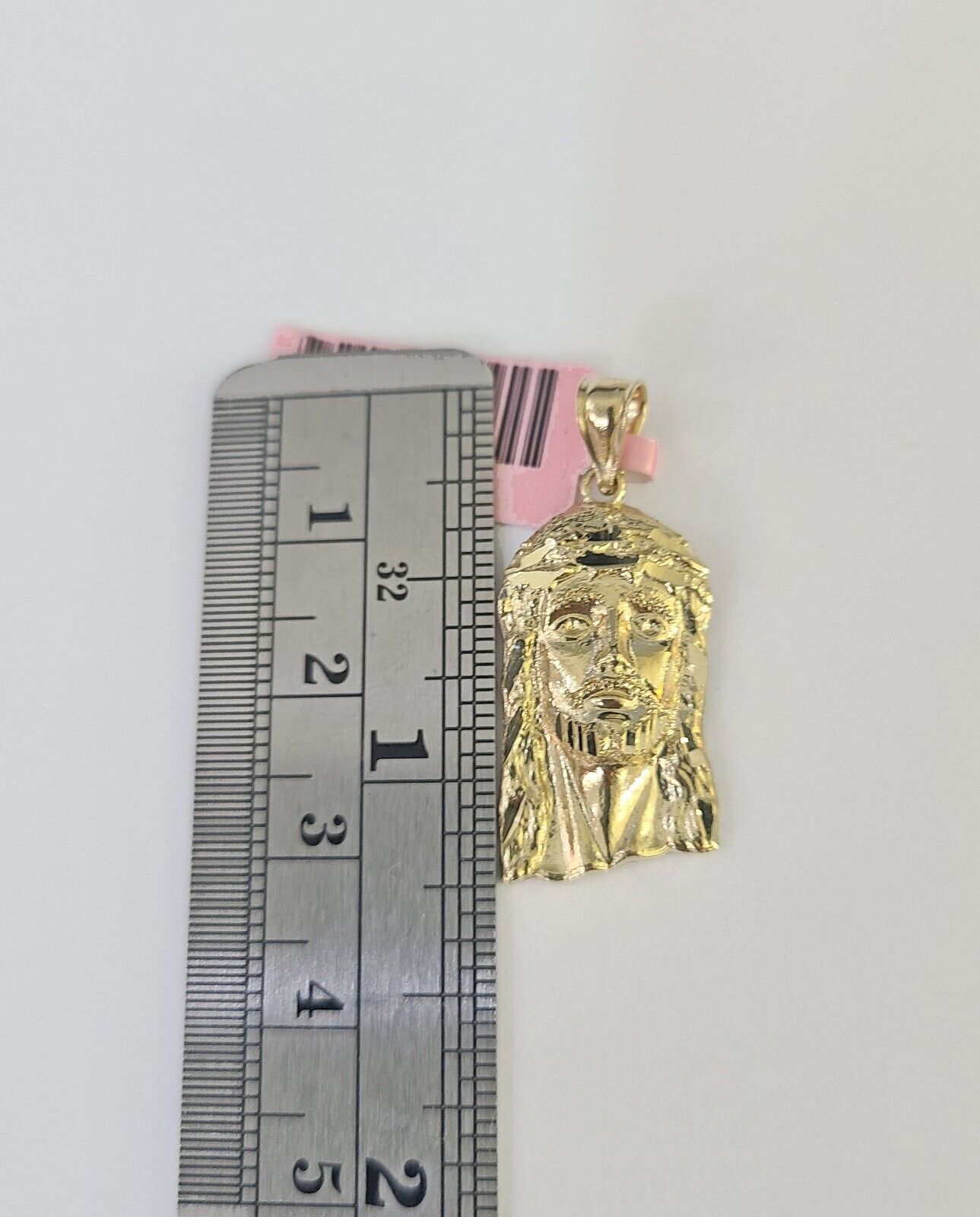 14k Jesus Head Pendant Charm Yellow Gold Men Women 1.75" 1.5" 1.25" 1" Real - GoldenlinQ