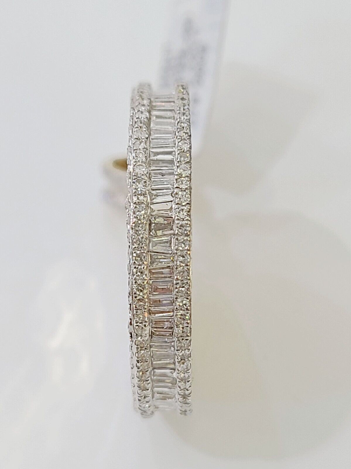 14k Real Yellow Gold And Diamond Circular Charm / Pendant 3.39CT - GoldenlinQ