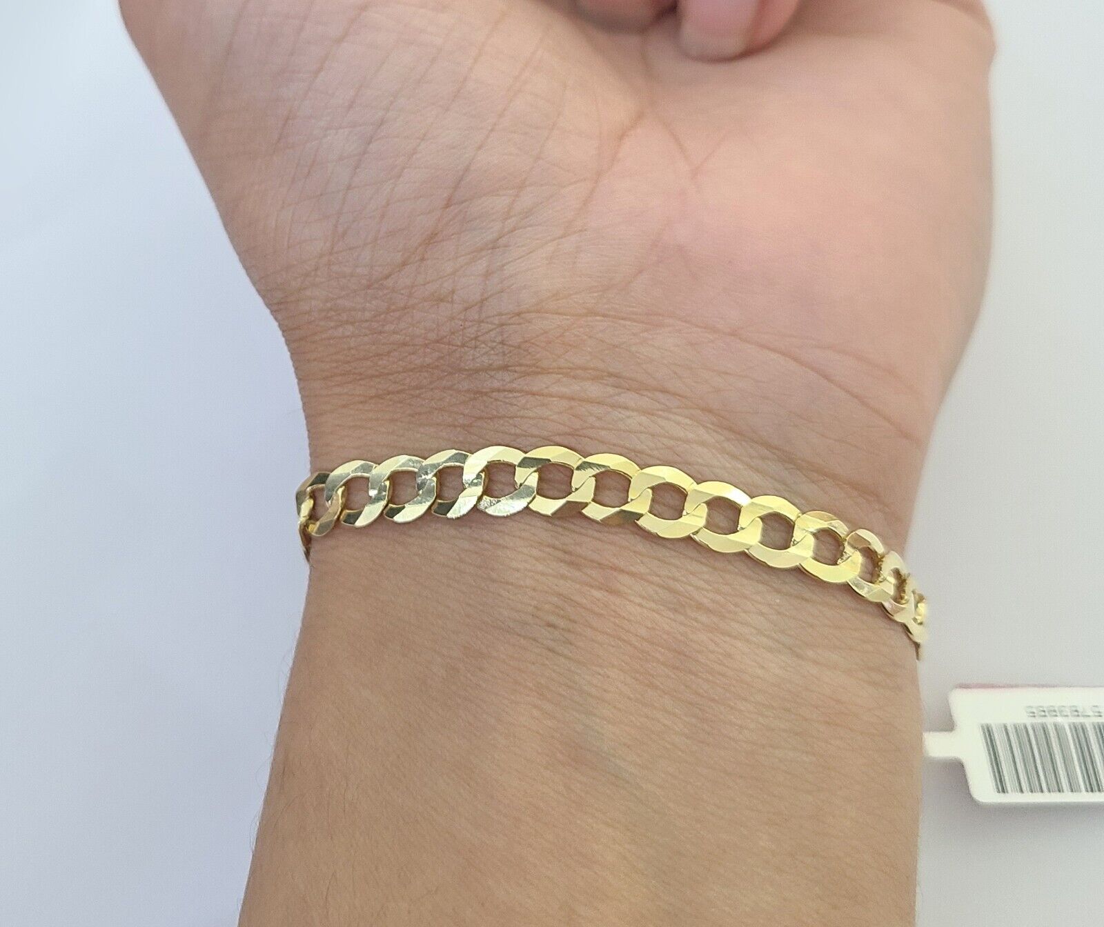 14K Real Yellow Gold Miami Cuban Curb Bracelet 6 mm Link 8" inch 14K - GoldenlinQ