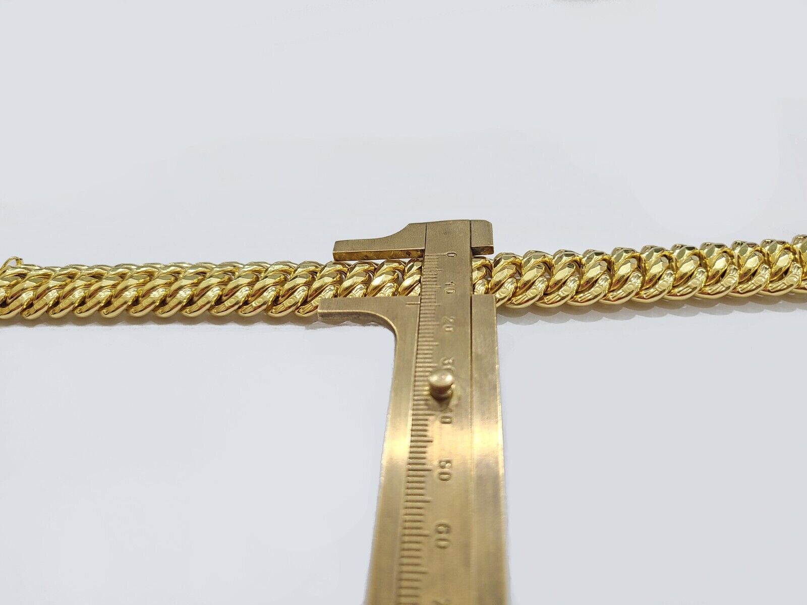 14k Yellow Gold Flat Byzantine Bracelet 7.5" Inch 17mm Real 14kt Box Lock Ladies - GoldenlinQ