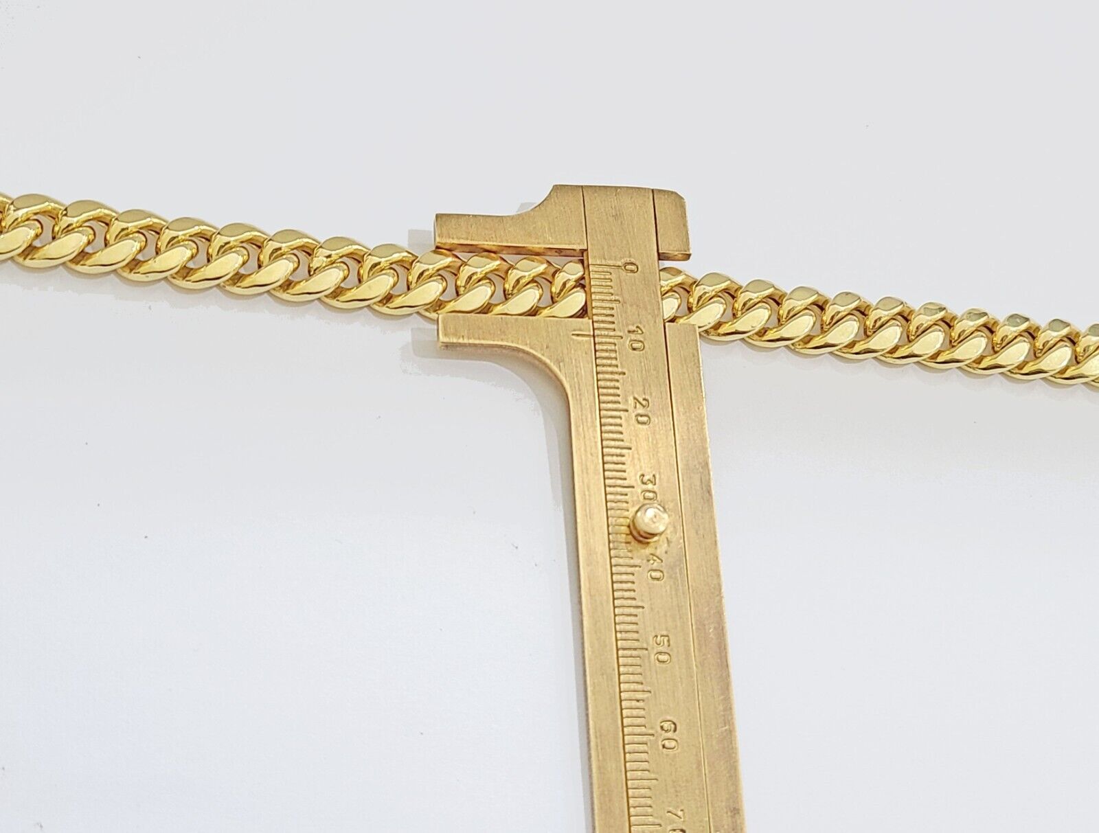 14k Yellow Gold Miami Cuban Link Chain 10mm 28" Necklace Box Lock Real 14kt - GoldenlinQ