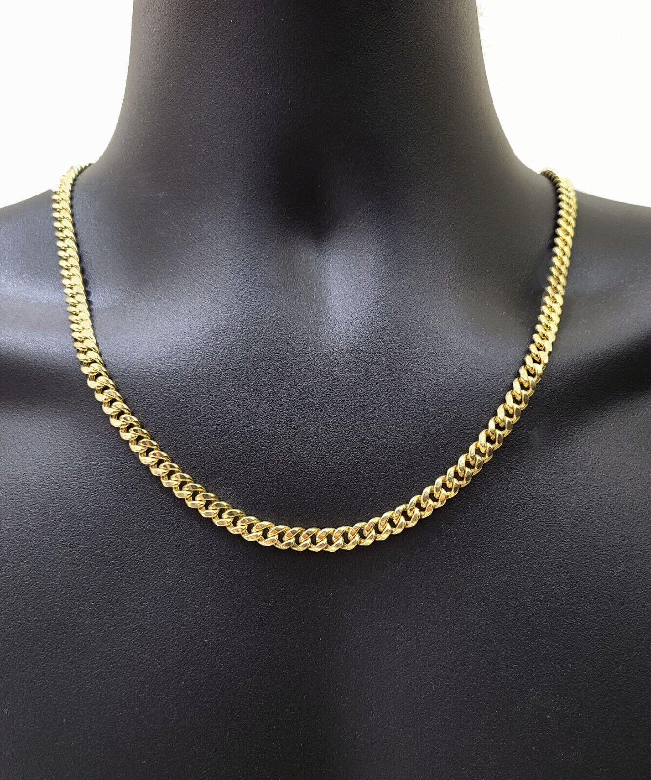 14k Yellow Gold Miami Cuban Link Chain 6mm 30" Necklace Box Lock REAL 14kt - GoldenlinQ