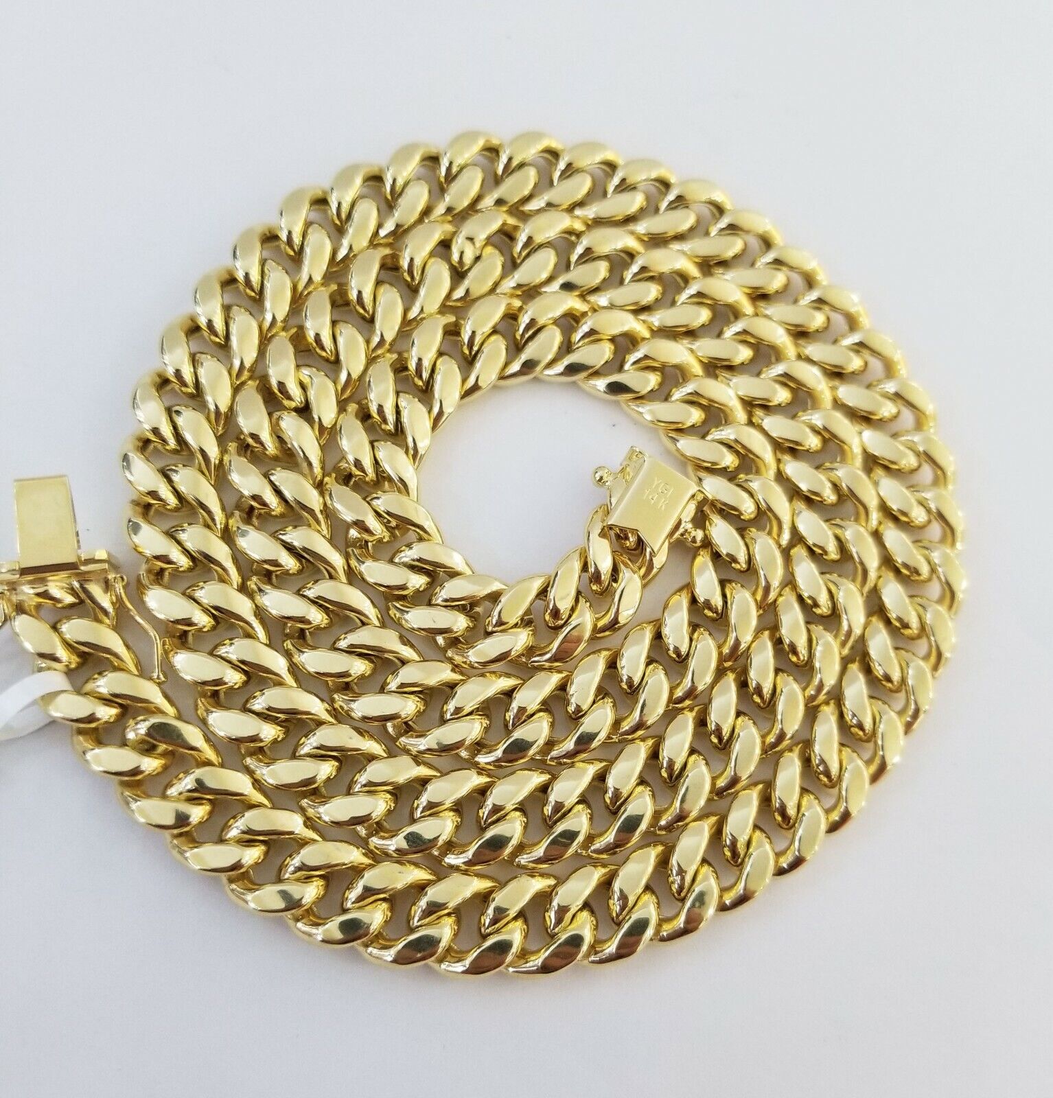 14k Yellow Gold Miami Cuban Necklace Chain 6mm 7mm 8mm 9mm 14K