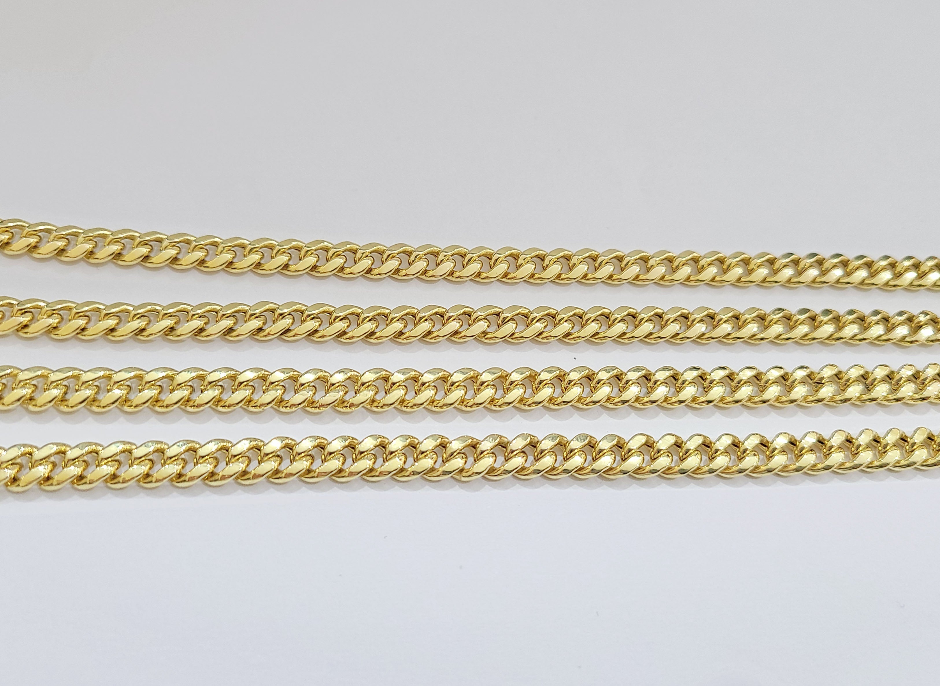Real 14k Yellow Gold 7mm Miami Cuban Link Chain 20" Necklace Box Lock